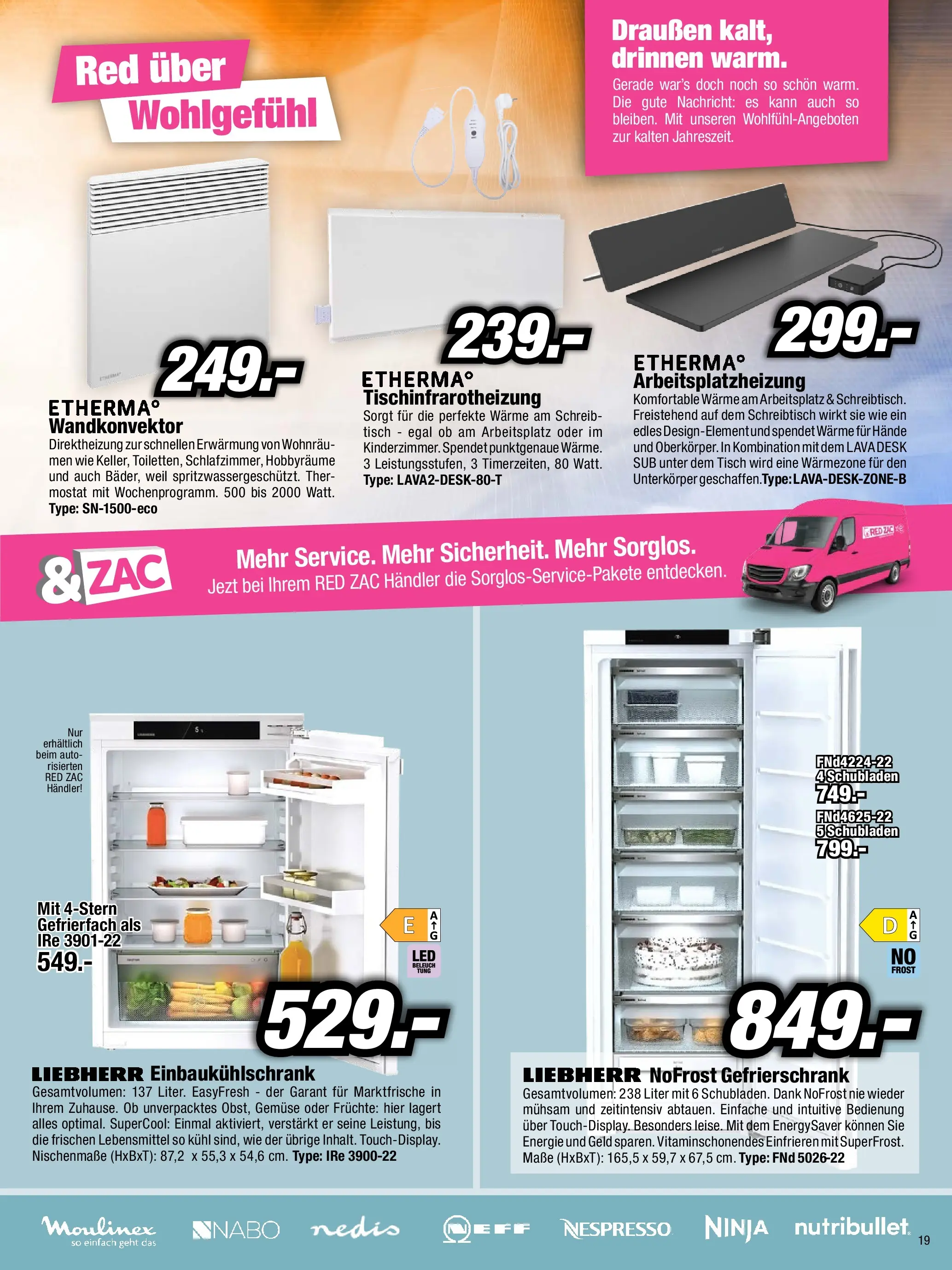 RED ZAC BLACK FRIDAY - Flugblatt (24.11.2025) | Seite: 19 | Produkte: Gemüse, Libacomb, Gefrierschrank, Tisch