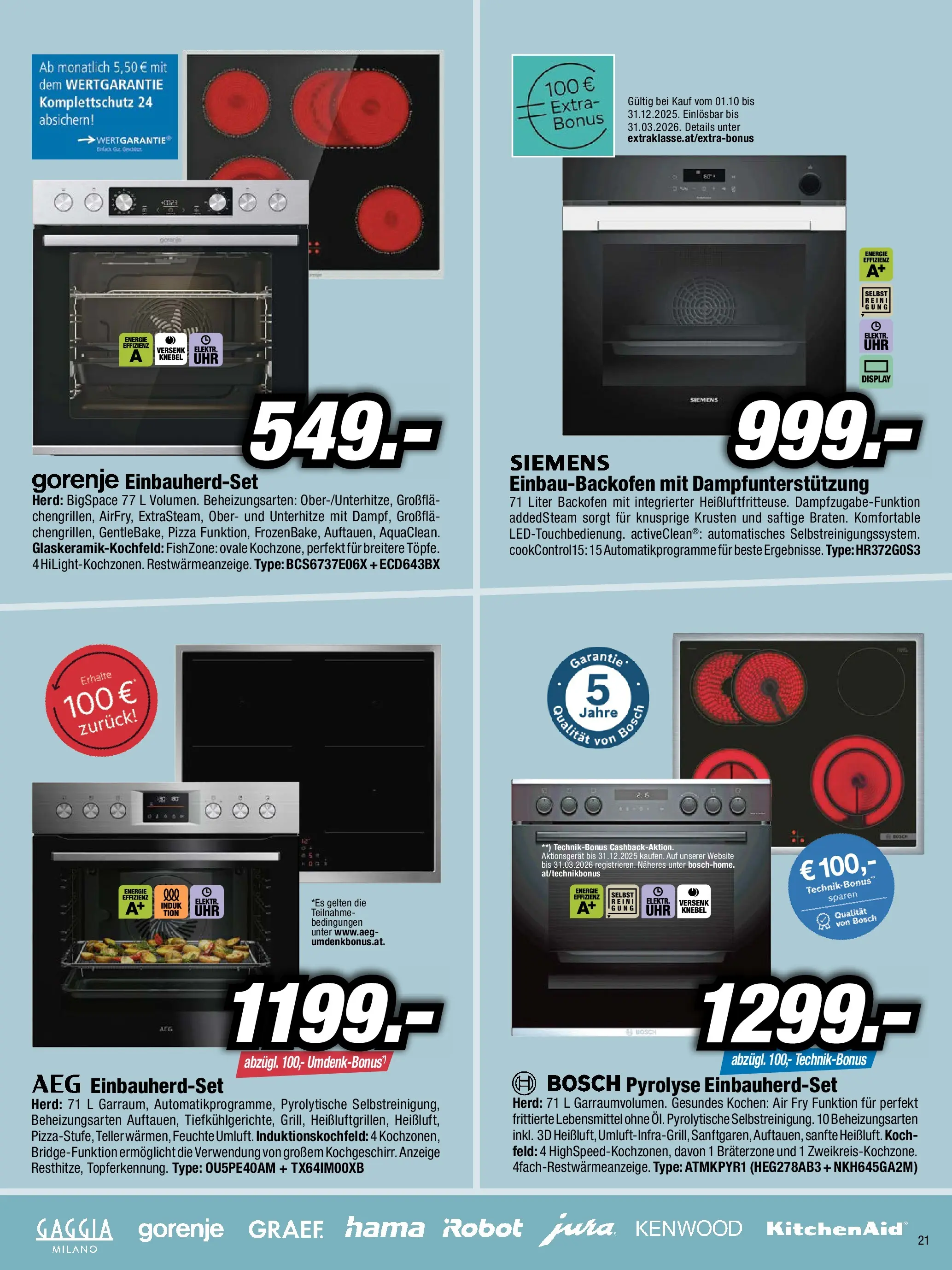 RED ZAC BLACK FRIDAY - Flugblatt (24.11.2025) | Seite: 21 | Produkte: Libacomb, Herd, Pizza