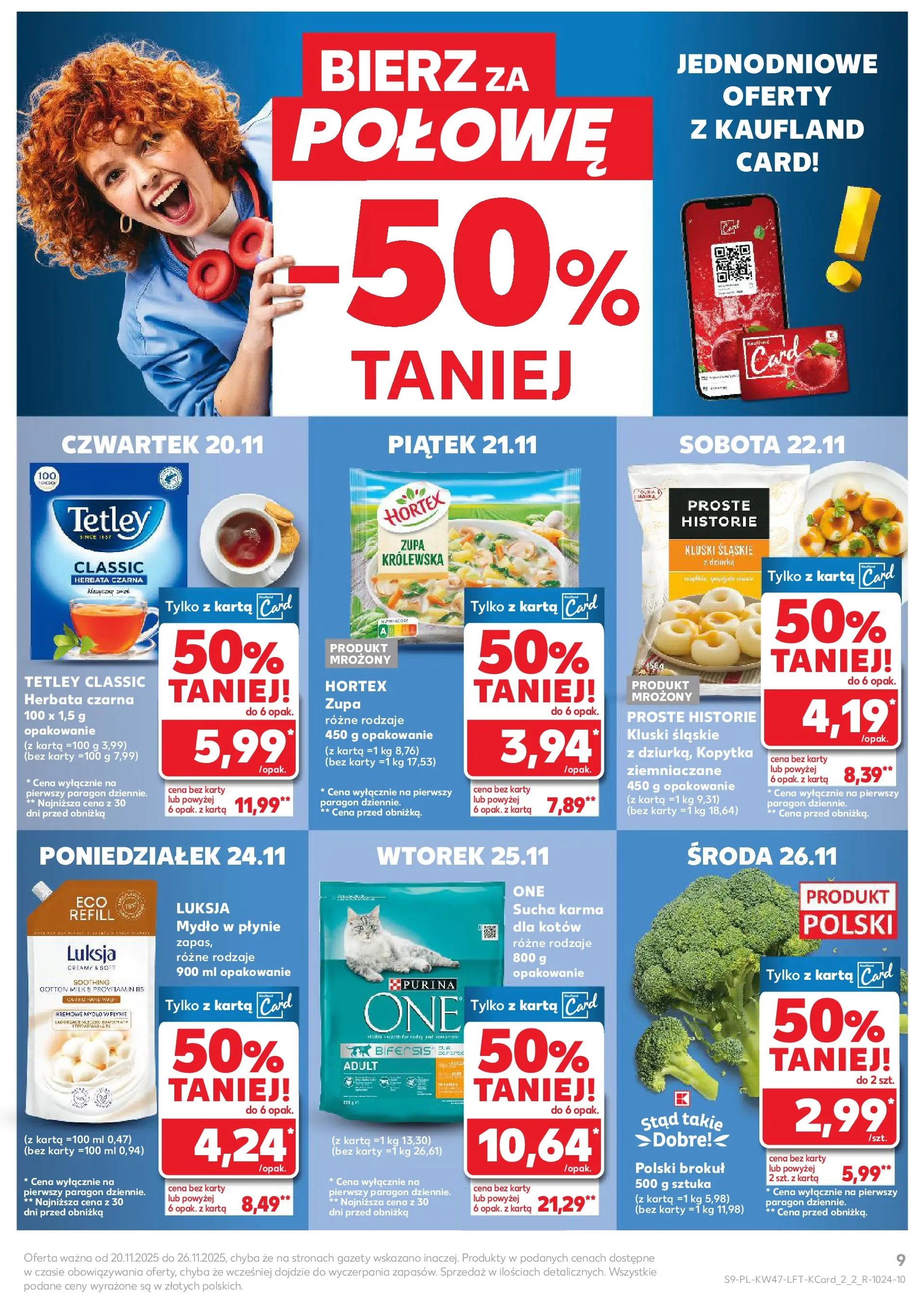 Kaufland gazetka od 20.11.2025 - od jutra PDF | Strona: 9 | Produkty: Brokuł, Mydło w płynie, Zupa, Kopytka