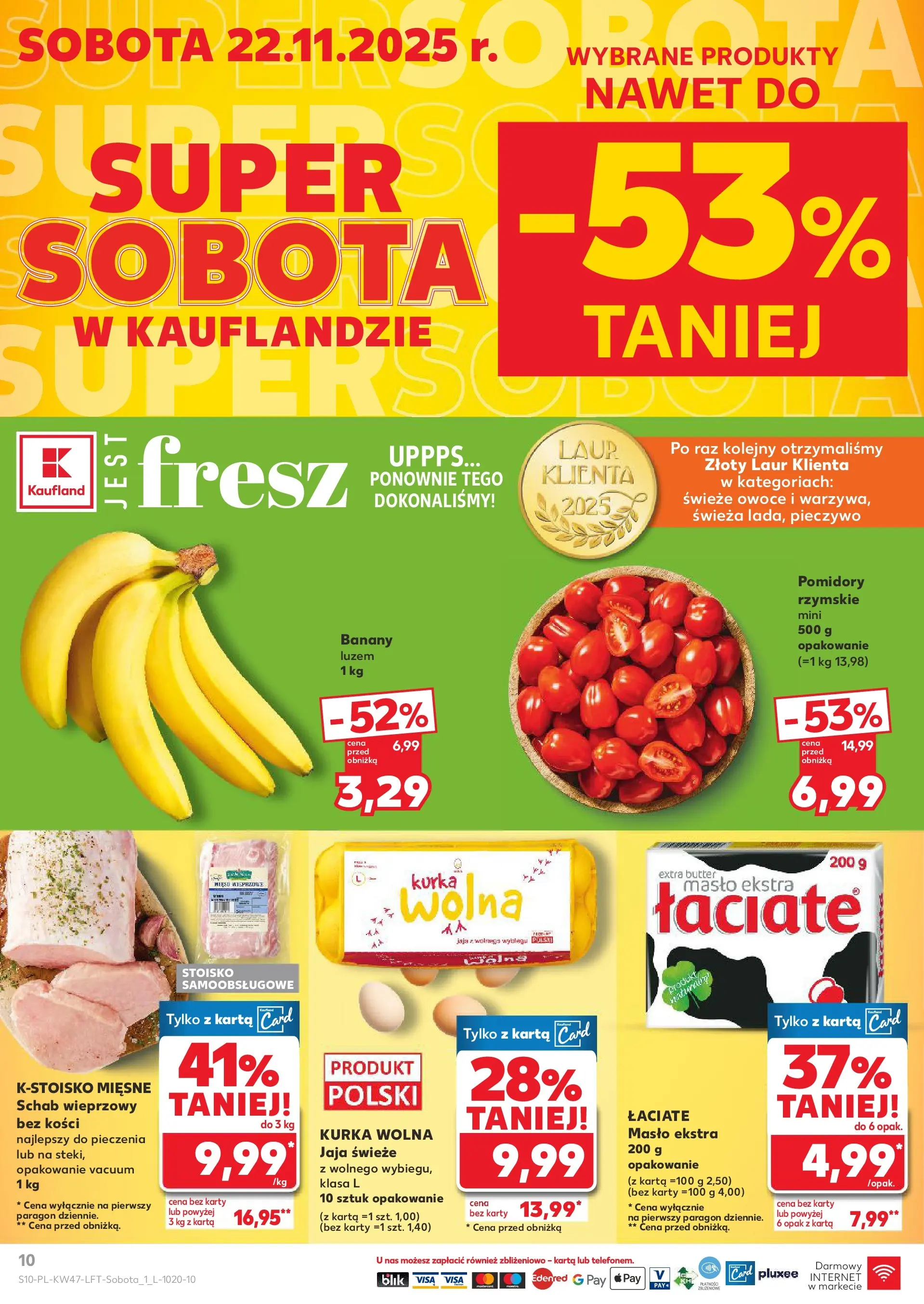 Kaufland gazetka od 20.11.2025 - od jutra PDF | Strona: 10 | Produkty: Pieczywo, Pomidory, Owoce, Jaja