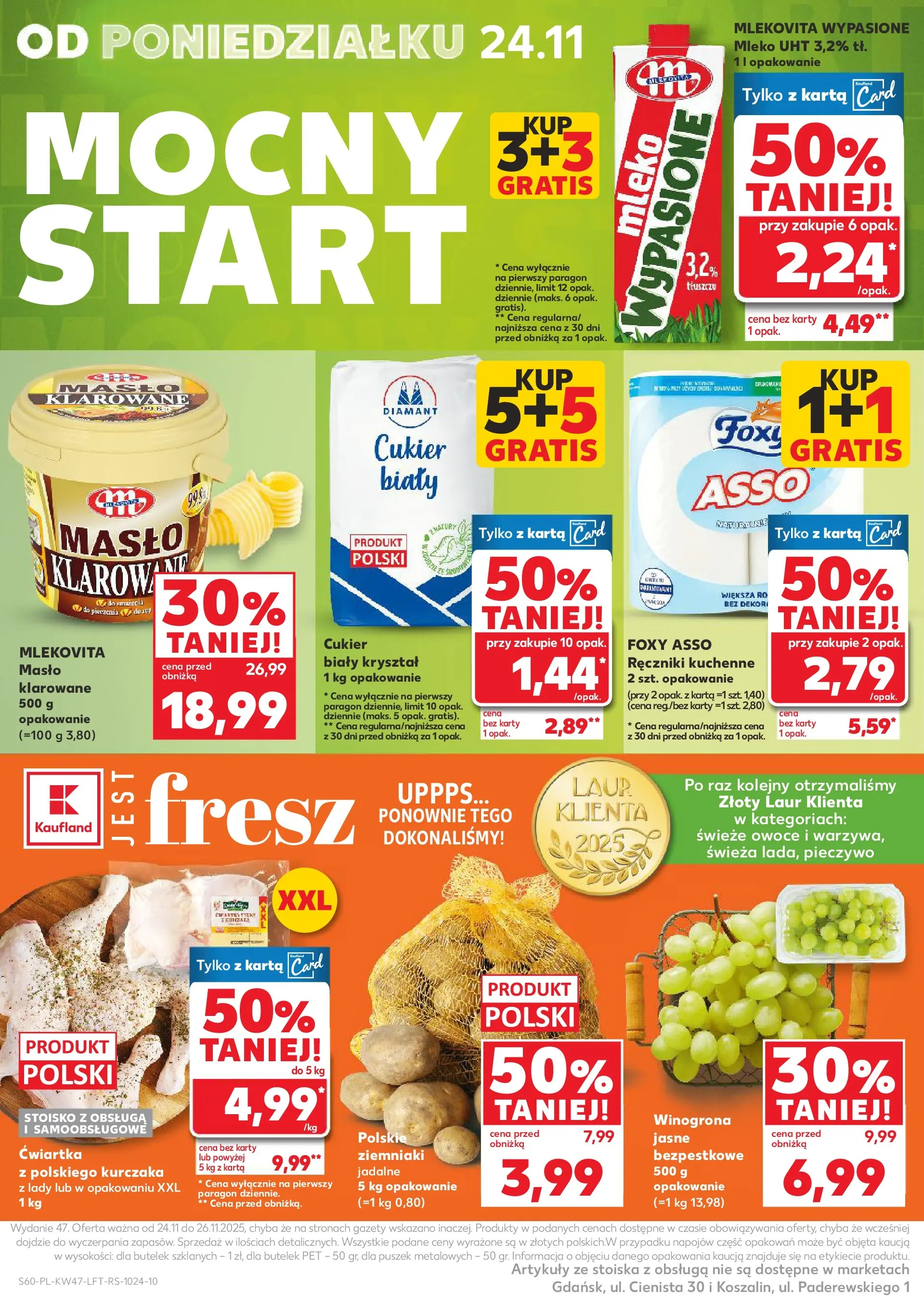 Kaufland gazetka od 20.11.2025 - od jutra PDF | Strona: 60 | Produkty: Pieczywo, Karta, Winogrona, Cukier
