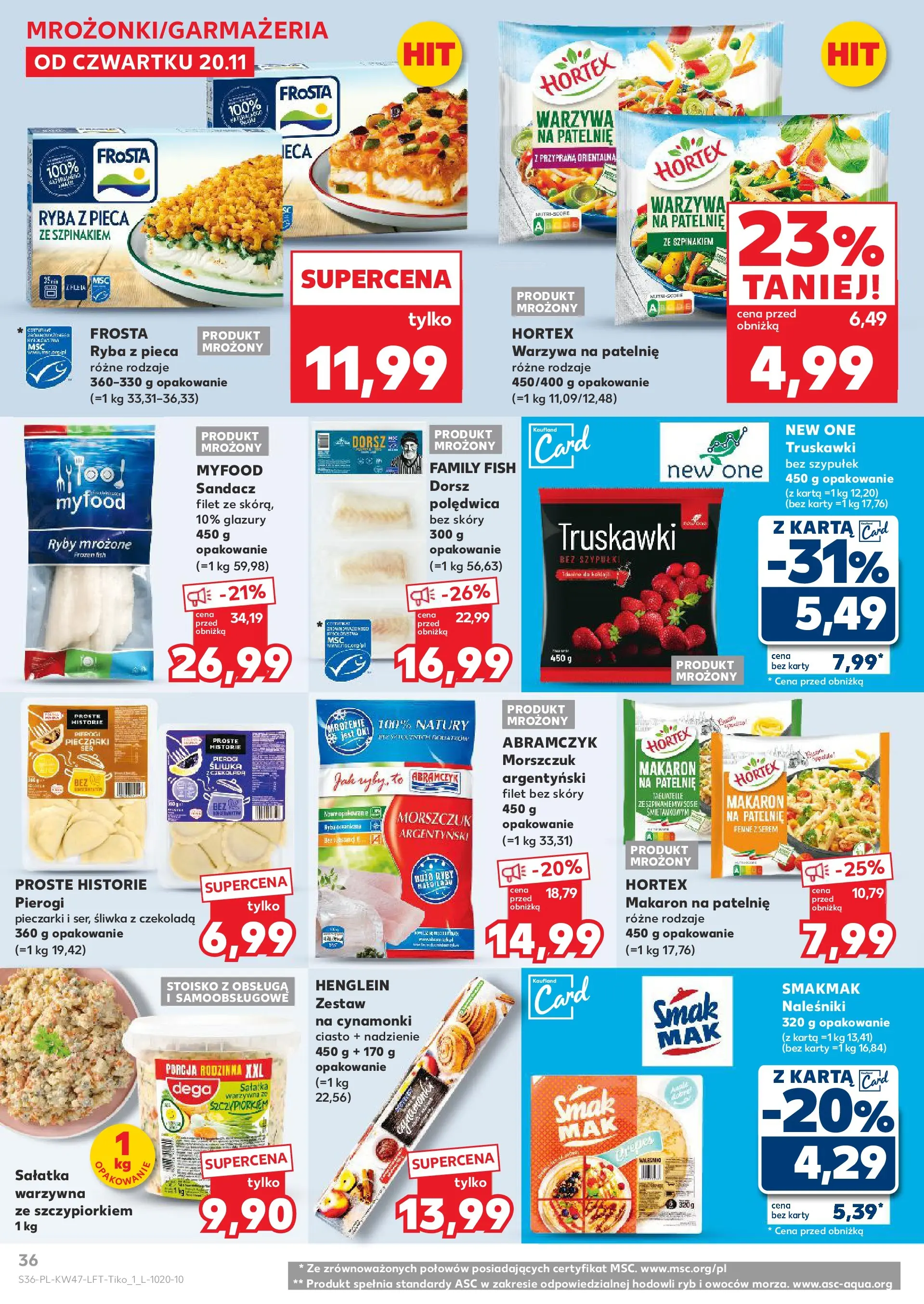 Kaufland - Kaufland food ważne do 26.11 (19.11.2025) - od jutra | Strona: 36 | Produkty: Karta, Warzywa na patelnie, Patelnie, Ryba Kaufland - Kaufland food ważne do 26.11 od 19.11.2025 - od jutra PDF | Strona: 36 | Produkty: Karta, Warzywa na patelnie, Patelnie, Ryba