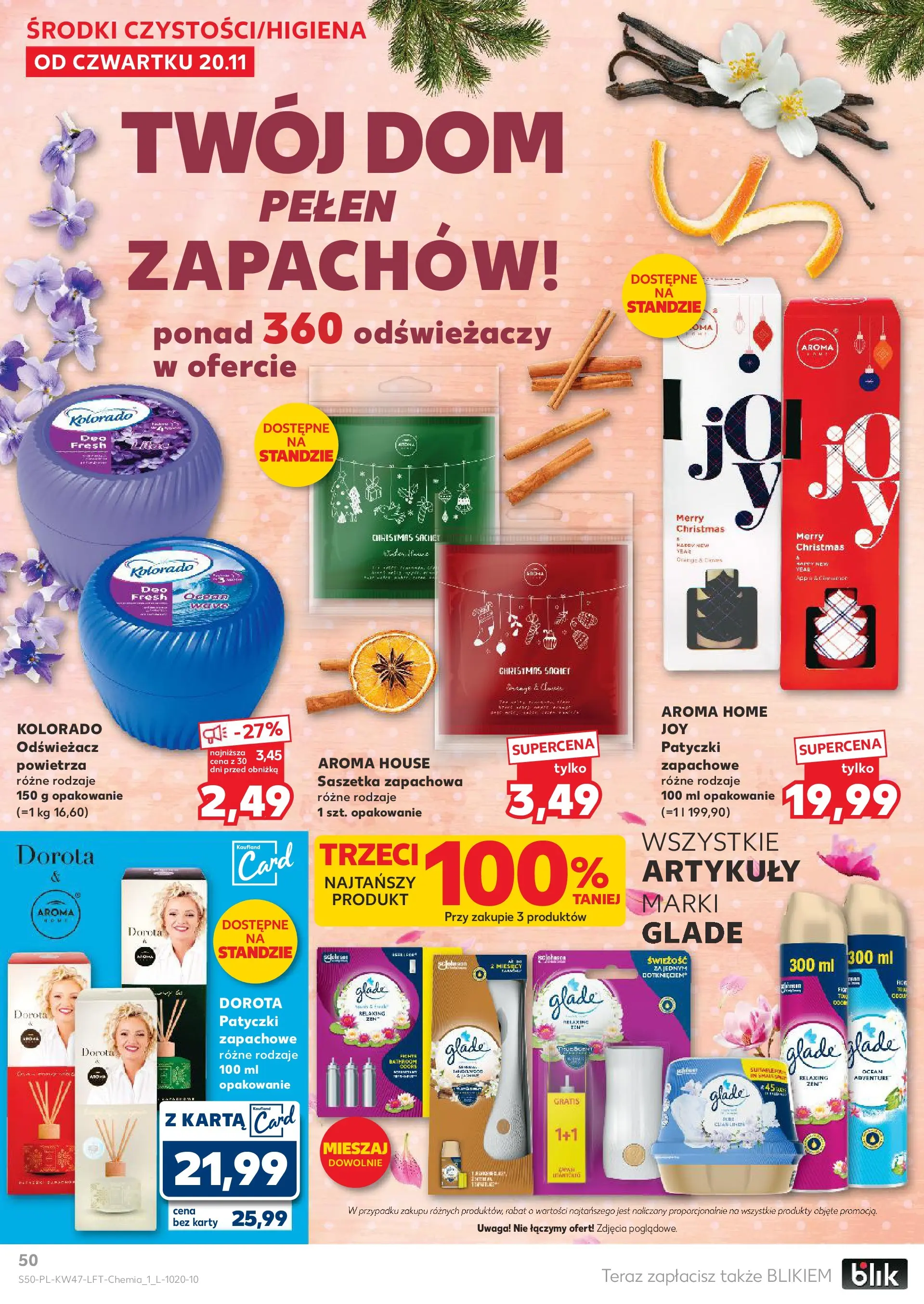 Kaufland - Kaufland food ważne do 26.11 (19.11.2025) - od jutra | Strona: 50 | Produkty: Odświeżacz, Karta Kaufland - Kaufland food ważne do 26.11 od 19.11.2025 - od jutra PDF | Strona: 50 | Produkty: Odświeżacz, Karta