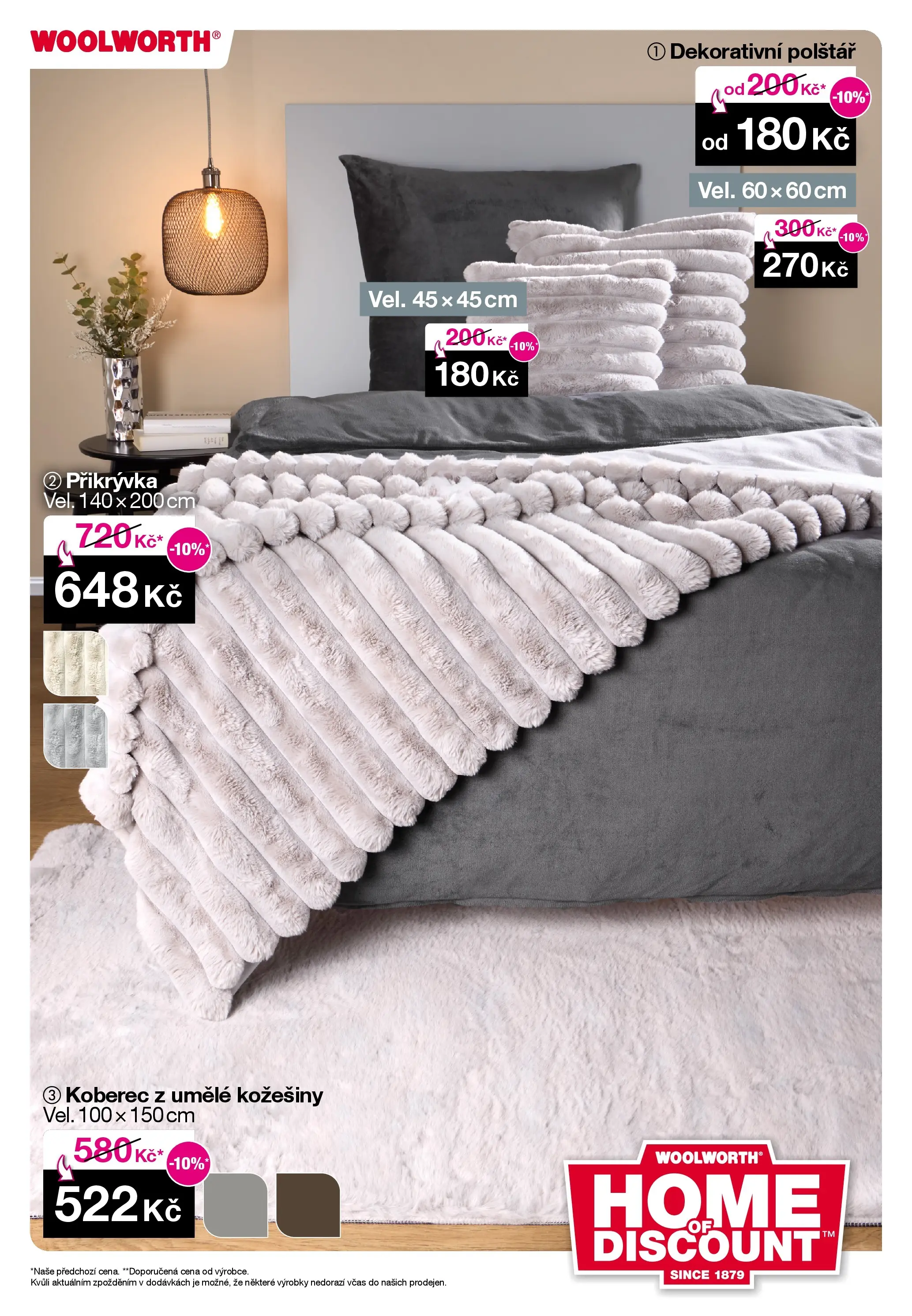 Woolworth leták - Třebíč od 21.11.2025 - akční nabídka | Strana: 20 | Produkty: Polštář, Přikrývka, Koberec