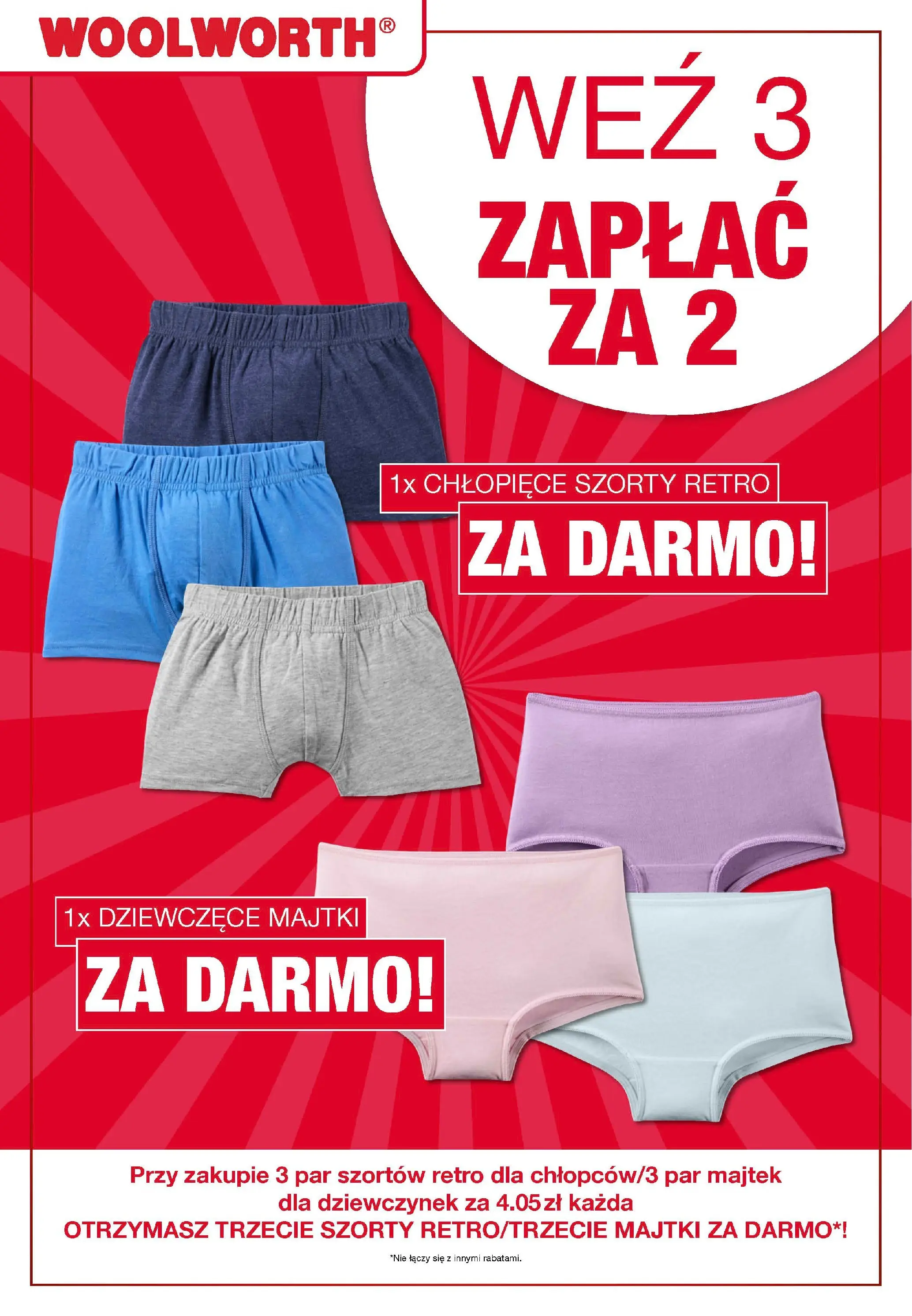 Woolworth - Woolworth: Cotygodniowe oferty od (04.12.2025 - 15.12.2025) | Strona: 22 | Produkty: Szorty, Majtki