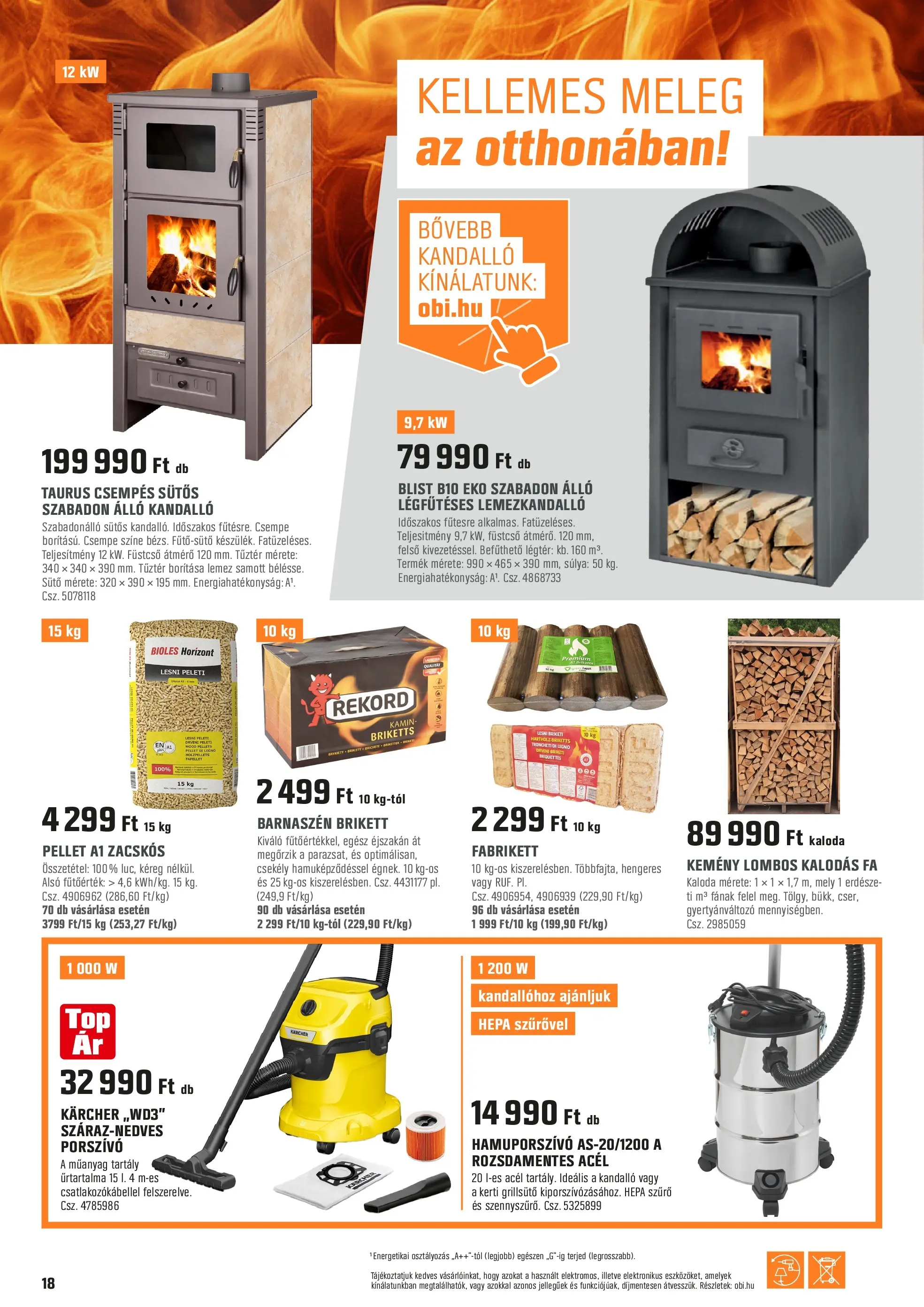 OBI - OBI újság érvényessége 2025.11.23-ig - 2025.11.21. -tól/töl > akció, lapozható szórólap 🛍️ | Oldal: 18 | Termékek: Lemez, Sütő, Porszívó, Csempe