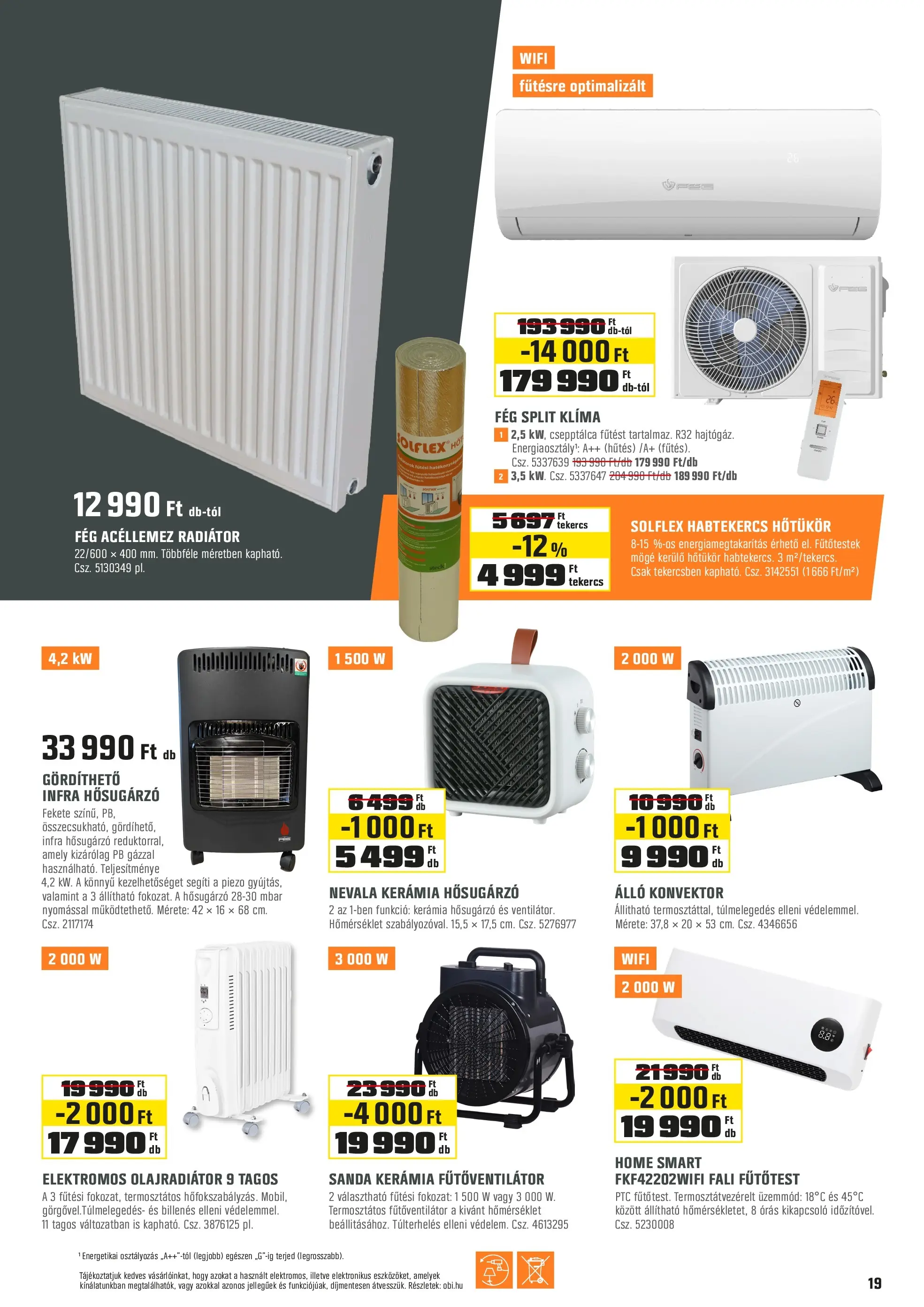OBI - OBI újság érvényessége 2025.11.23-ig - 2025.11.21. -tól/töl > akció, lapozható szórólap 🛍️ | Oldal: 19 | Termékek: Radiátor, Hősugárzó