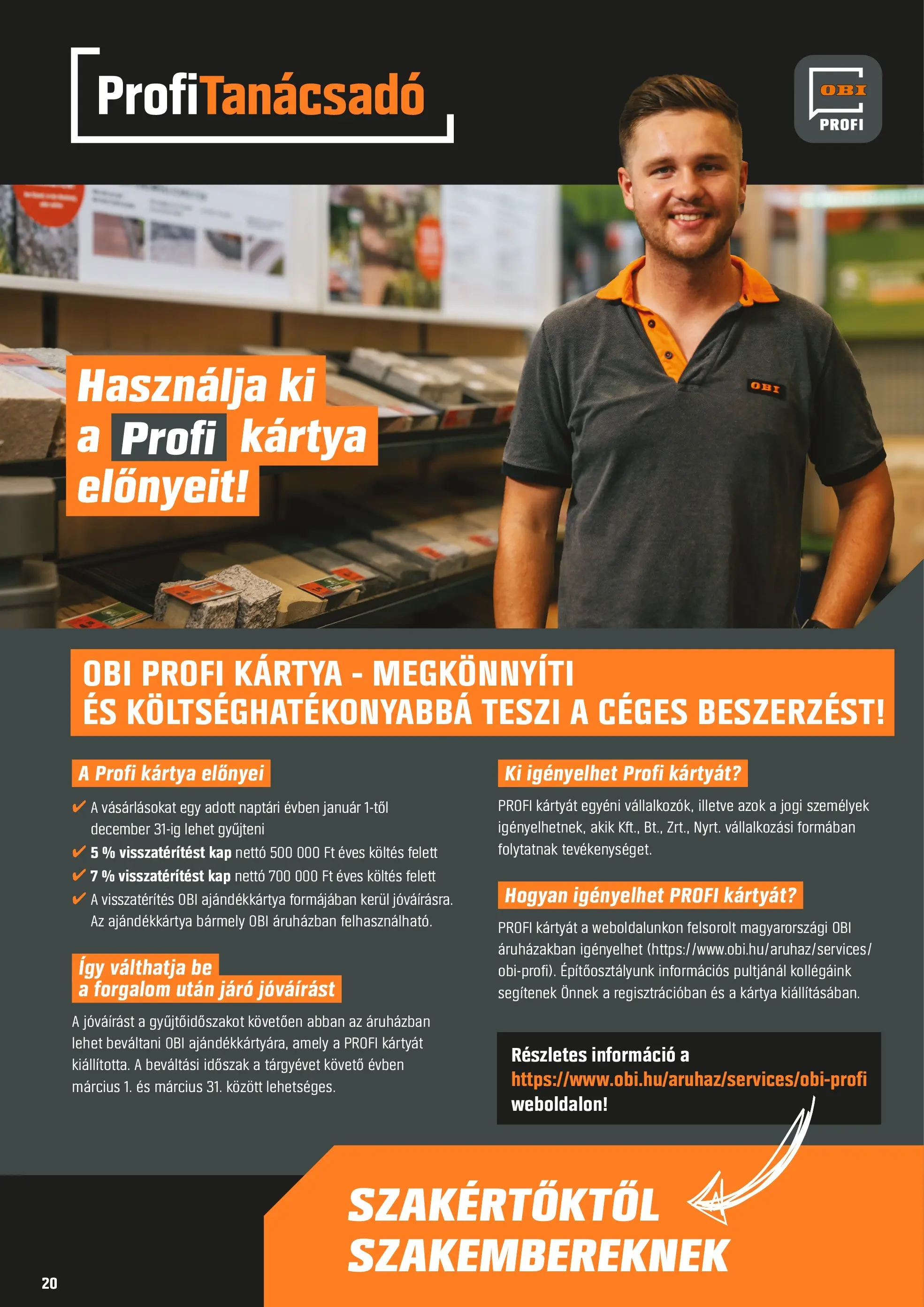 OBI - OBI újság érvényessége 2025.11.23-ig - 2025.11.21. -tól/töl > akció, lapozható szórólap 🛍️ | Oldal: 20