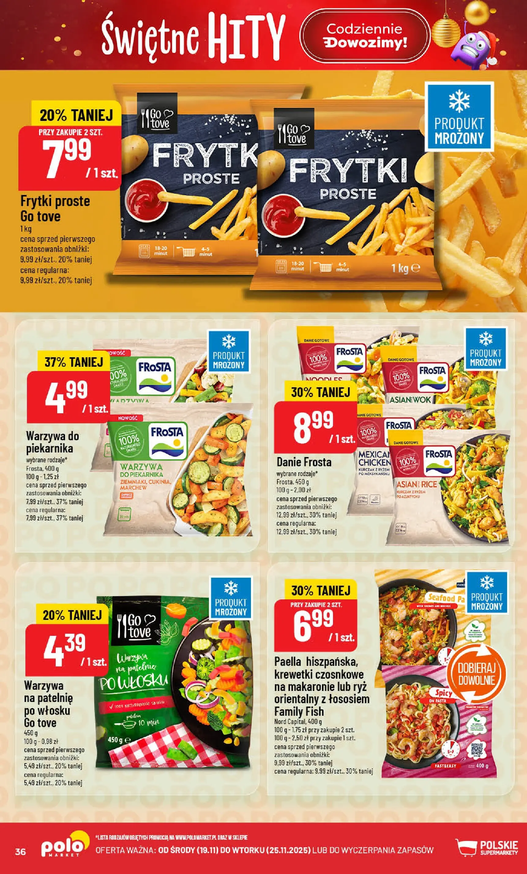 Nowa POLOmarket gazetka od jutra (19.11.2025) | Strona: 36 | Produkty: Kurczak, Patelnie, Paella, Warzywa Nowa POLOmarket gazetka od jutra 19.11.2025 (PDF) | Strona: 36 | Produkty: Kurczak, Patelnie, Paella, Warzywa