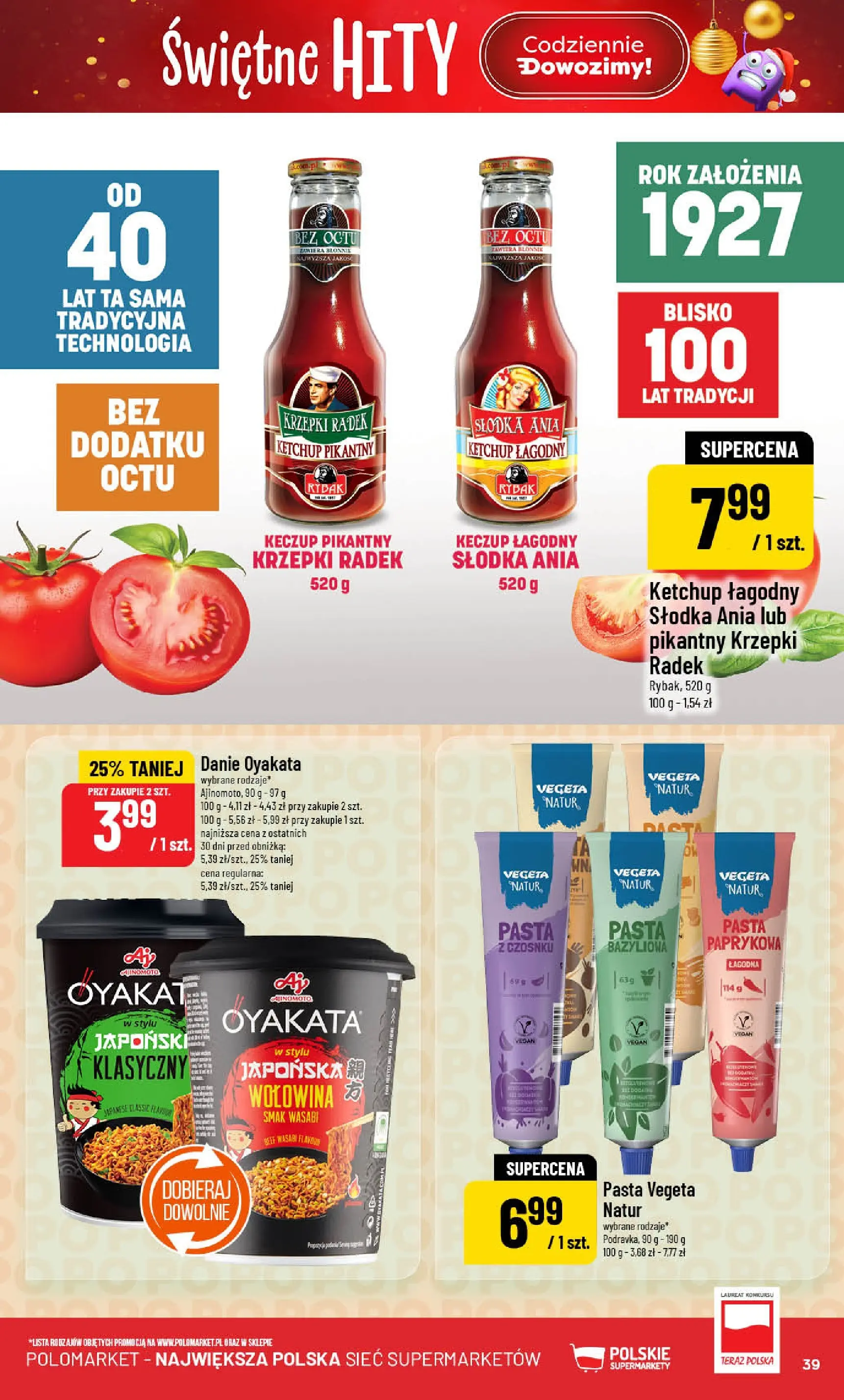 Nowa POLOmarket gazetka od jutra (19.11.2025) | Strona: 39 | Produkty: Ketchup, Wołowina, Keczup Nowa POLOmarket gazetka od jutra 19.11.2025 (PDF) | Strona: 39 | Produkty: Ketchup, Wołowina, Keczup