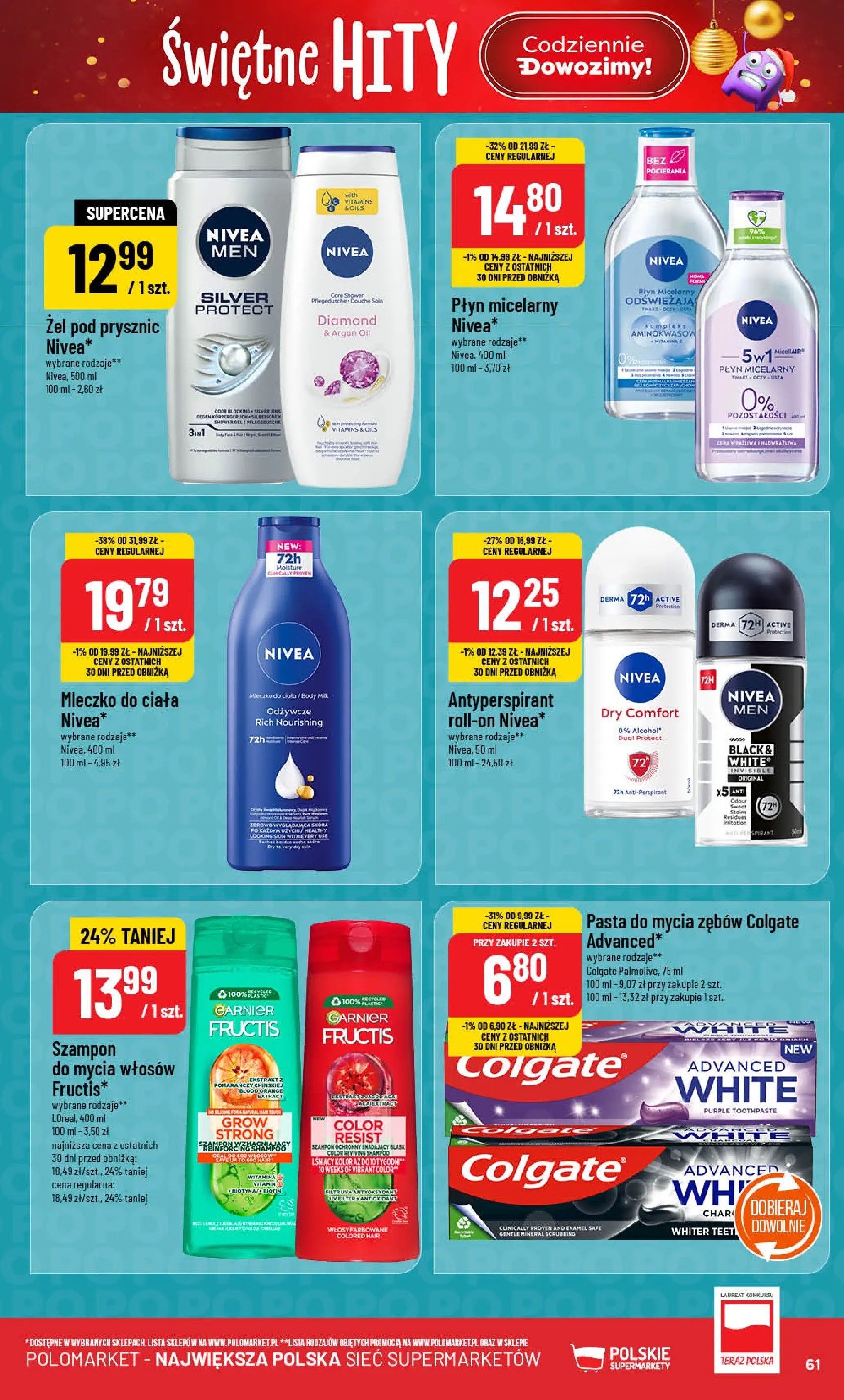 Nowa POLOmarket gazetka od jutra (19.11.2025) | Strona: 61 | Produkty: Prysznic, Body, Mleczko do ciała, Żel pod prysznic Nowa POLOmarket gazetka od jutra 19.11.2025 (PDF) | Strona: 61 | Produkty: Prysznic, Body, Mleczko do ciała, Żel pod prysznic