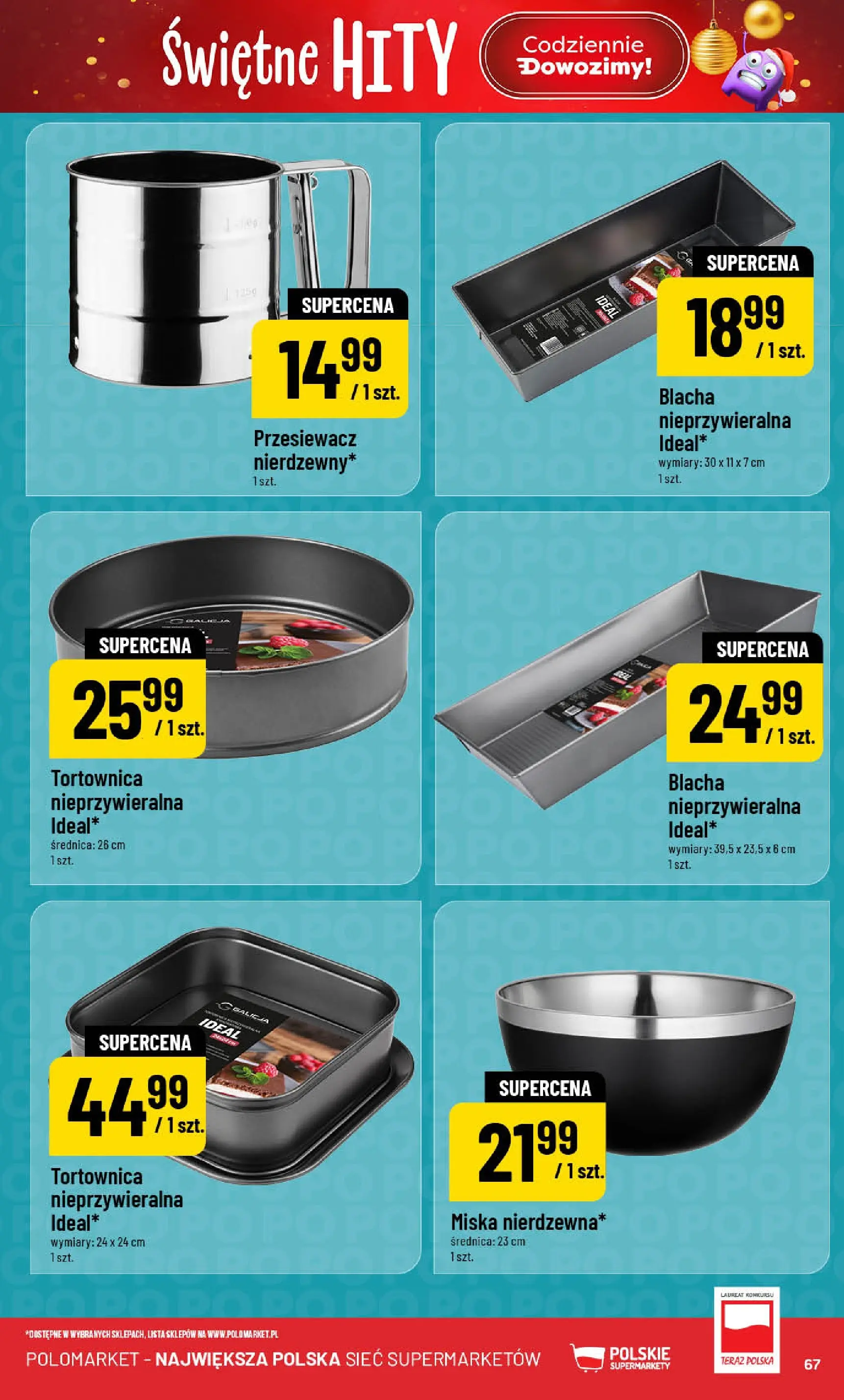 Nowa POLOmarket gazetka od jutra (19.11.2025) | Strona: 67 Nowa POLOmarket gazetka od jutra 19.11.2025 (PDF) | Strona: 67