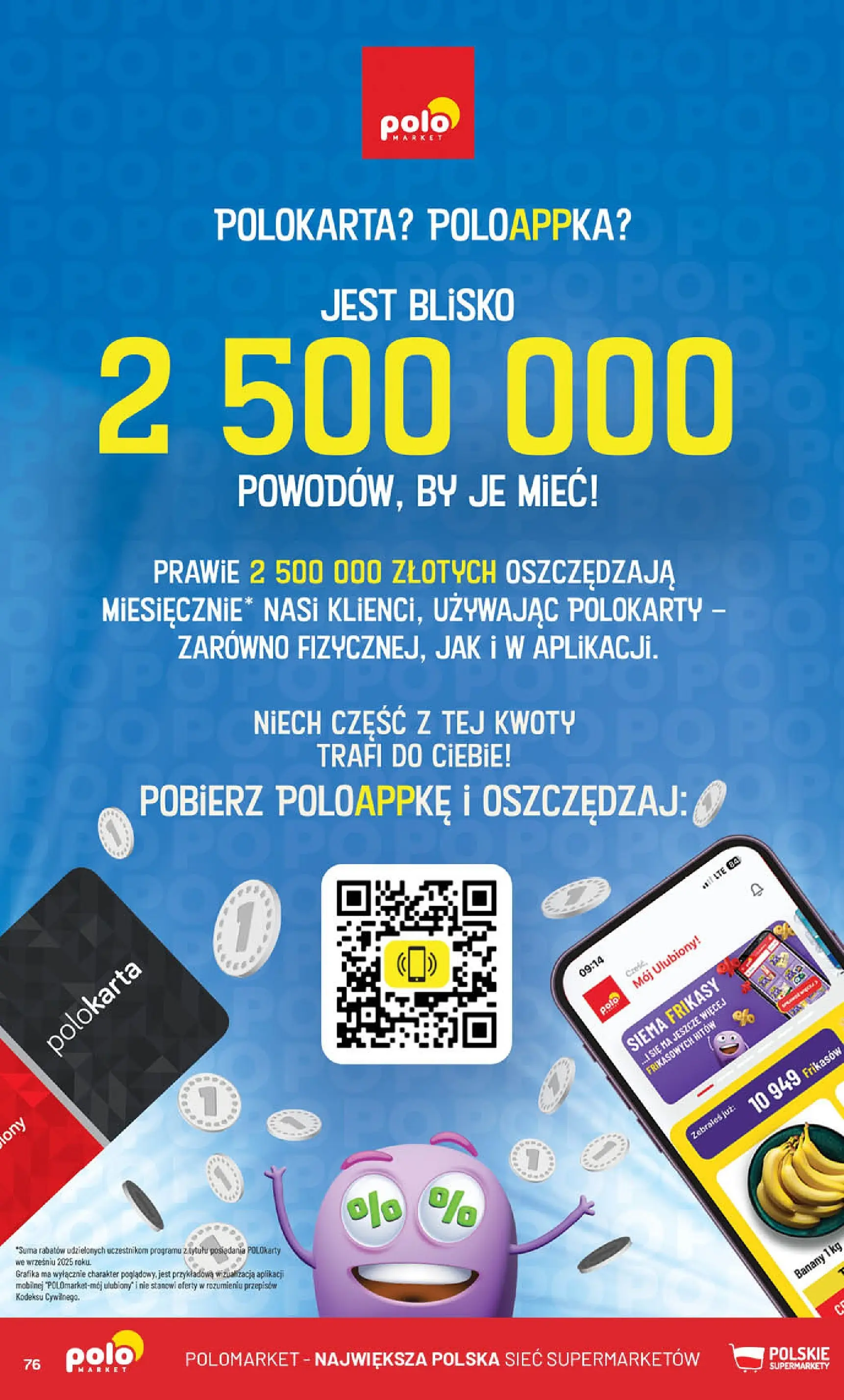 Nowa POLOmarket gazetka od jutra (19.11.2025) | Strona: 76 | Produkty: Banany Nowa POLOmarket gazetka od jutra 19.11.2025 (PDF) | Strona: 76 | Produkty: Banany