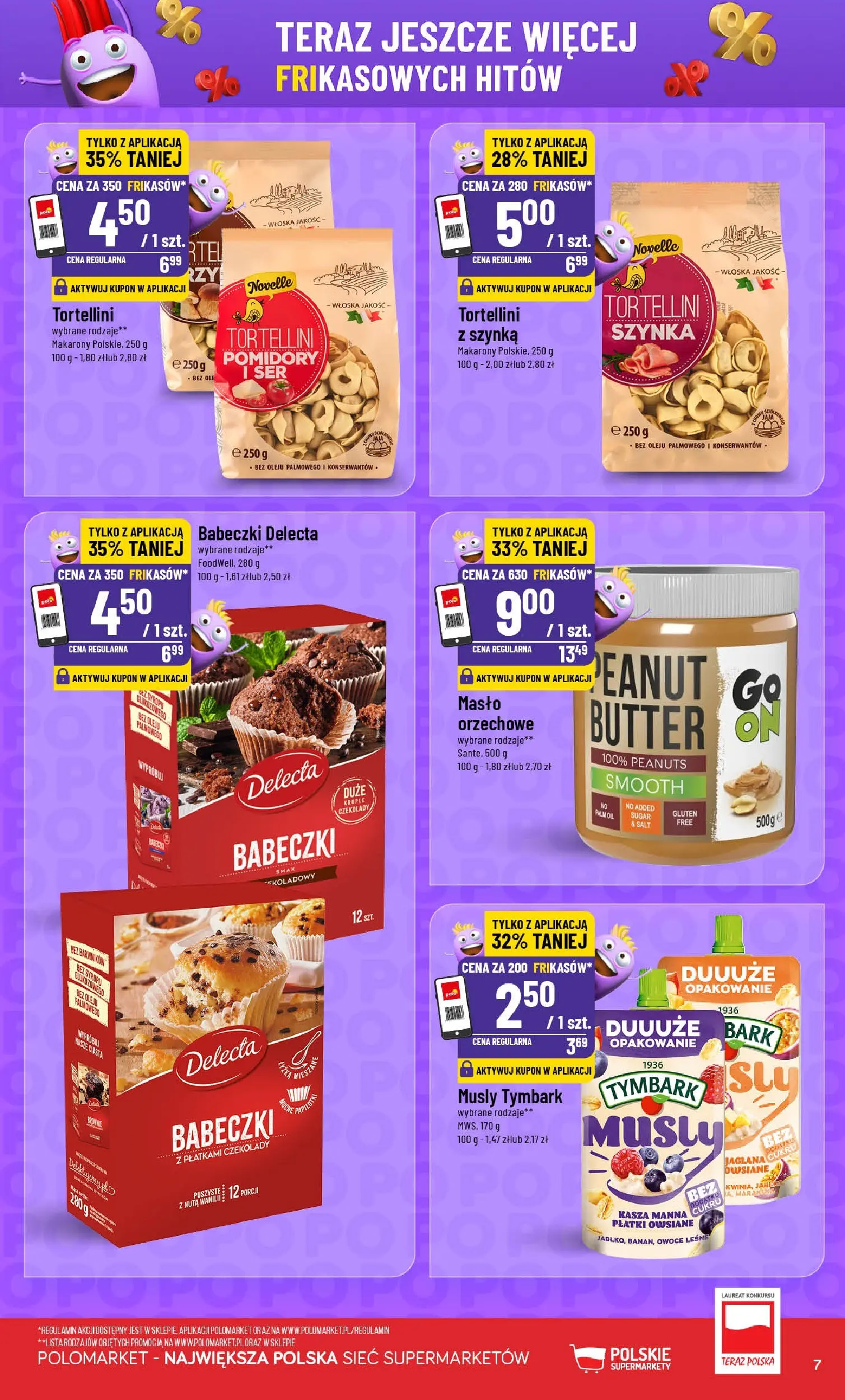 Nowa POLOmarket gazetka od jutra 19.11.2025 (PDF) | Strona: 7 | Produkty: Kasza, Kasza manna, Babeczki, Ser