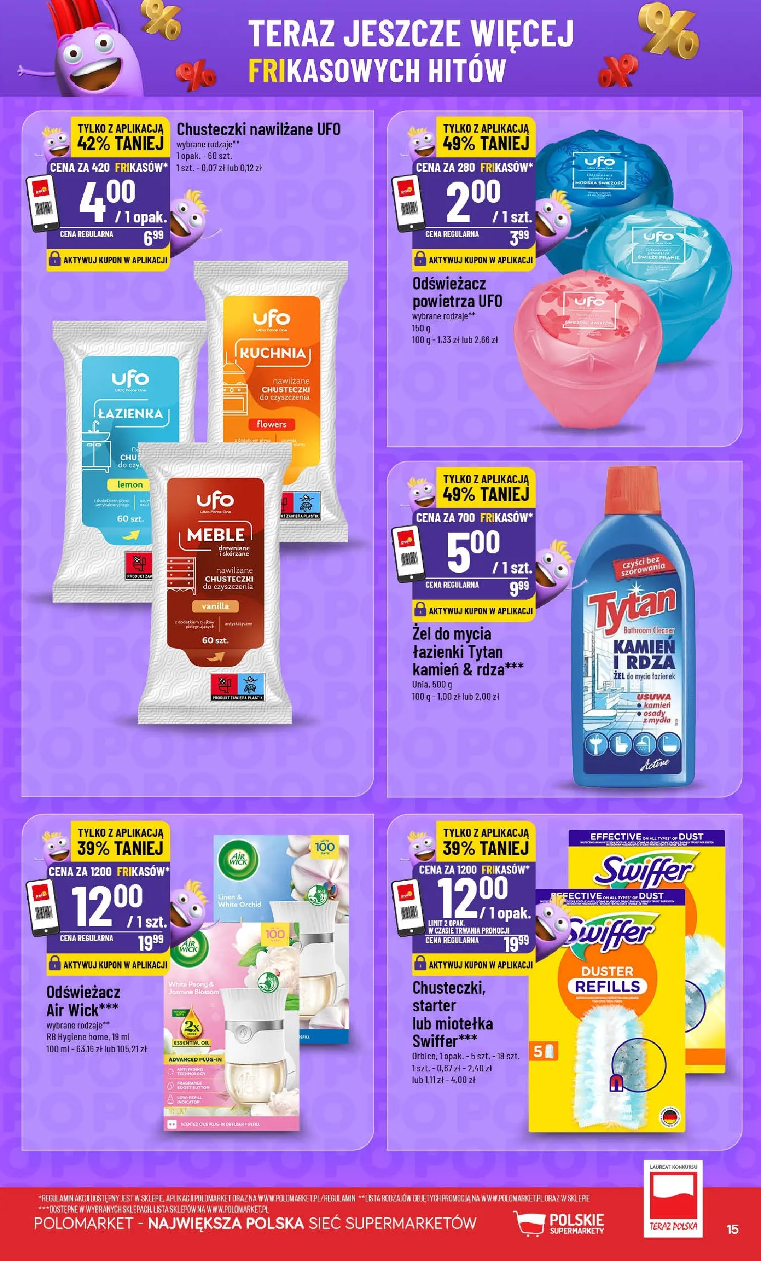 Nowa POLOmarket gazetka od jutra 19.11.2025 (PDF) | Strona: 15 | Produkty: Odświeżacz, Starter, Odświeżacz powietrza, Cleaner