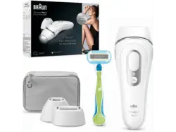 Braun PL3122 Silk-expert Pro IPL-Haarentfernungsgerät (Silber, mit VAR_Type_137118573, Netzbetrieb)
