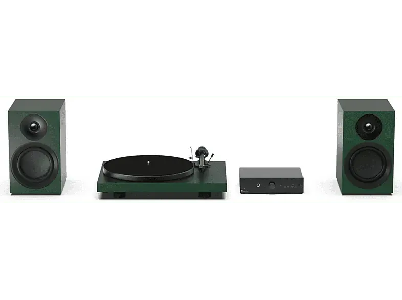 Pro-Ject Colourful Audio System E, Satin Grün; HiFi Set