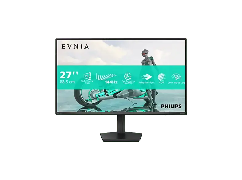 PHILIPS 27M2N3200NF/00 27 Zoll Gaming Monitor, Full-HD, 4 ms Reaktionszeit, 300 cd/m², 144 Hz, Grau