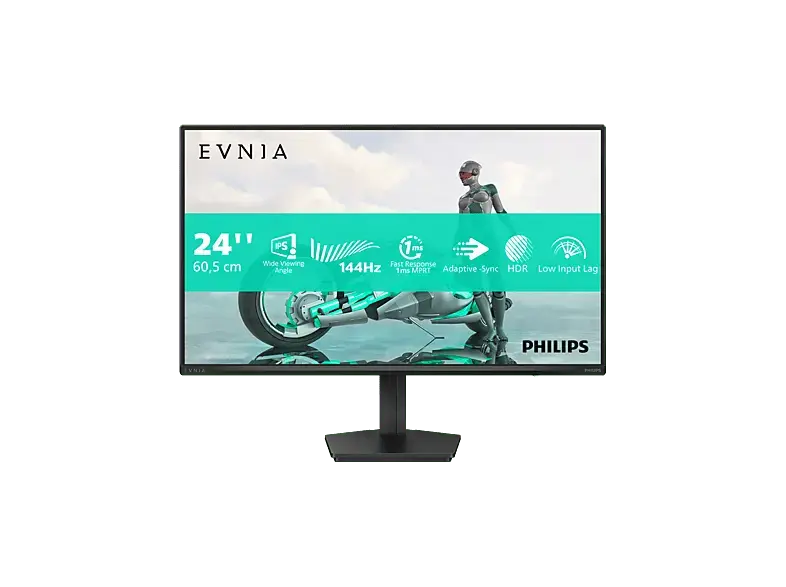 PHILIPS 24M2N3200NF/00 23,8 Zoll Gaming Monitor, Full-HD, 4 ms Reaktionszeit, 300 cd/m², 144 Hz, Grau