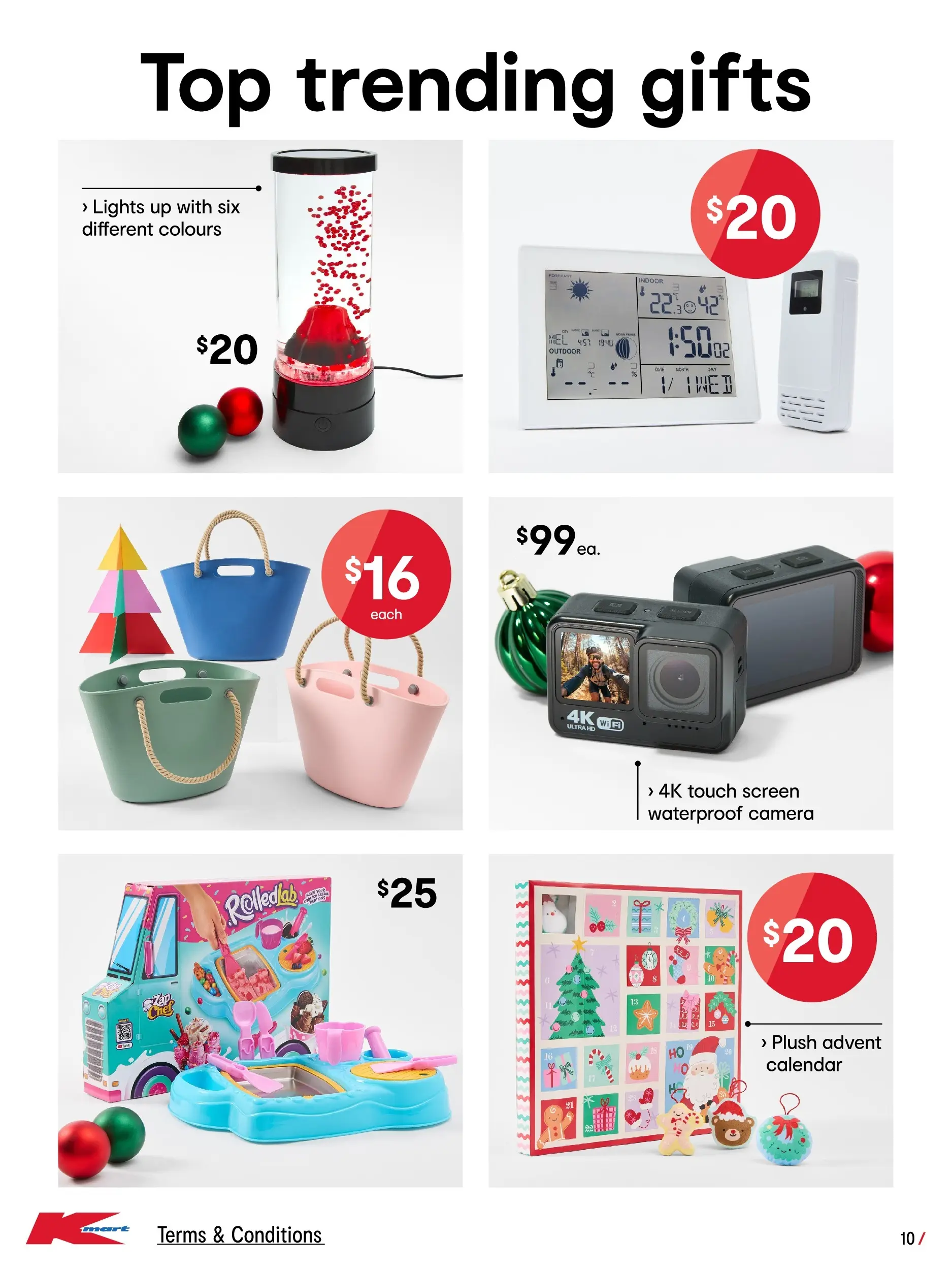 ﻿﻿Kmart catalogue valid from 19/11/2025 > Online Australia | Page: 10 | Products: Date, Camera, Screen