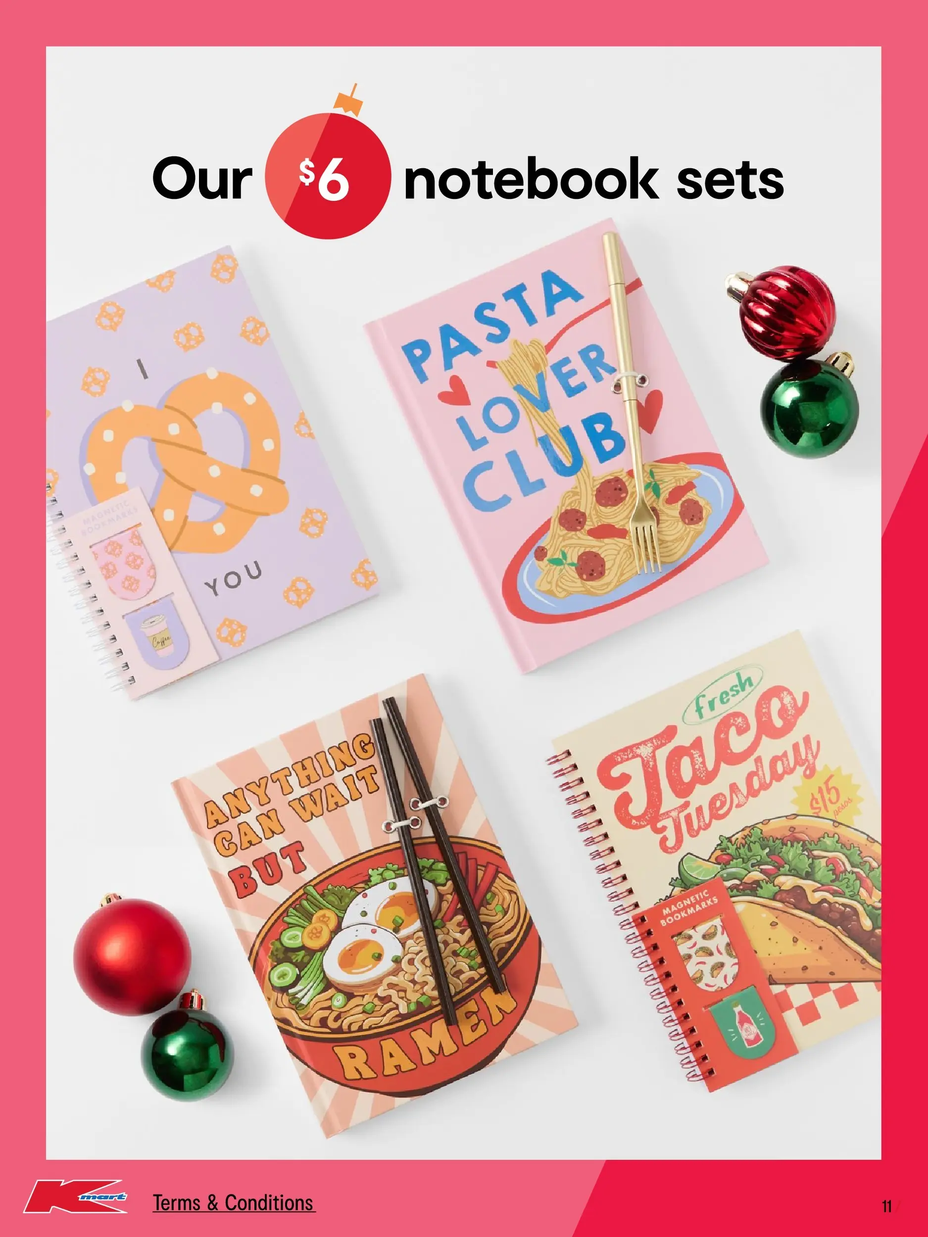 ﻿﻿Kmart catalogue valid from 19/11/2025 > Online Australia | Page: 11 | Products: Pasta, Notebook