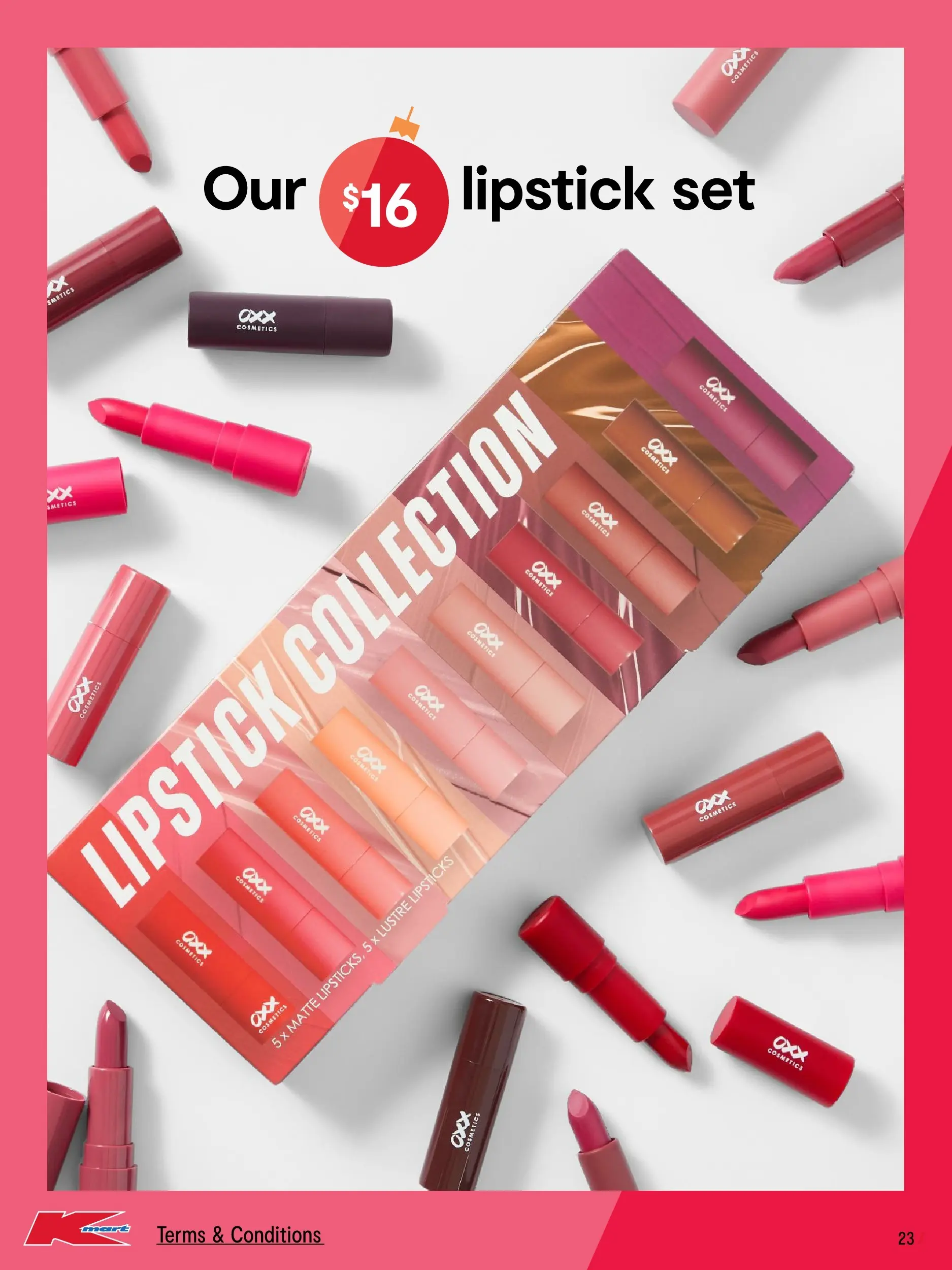 ﻿﻿Kmart catalogue valid from 19/11/2025 > Online Australia | Page: 23 | Products: Lipstick