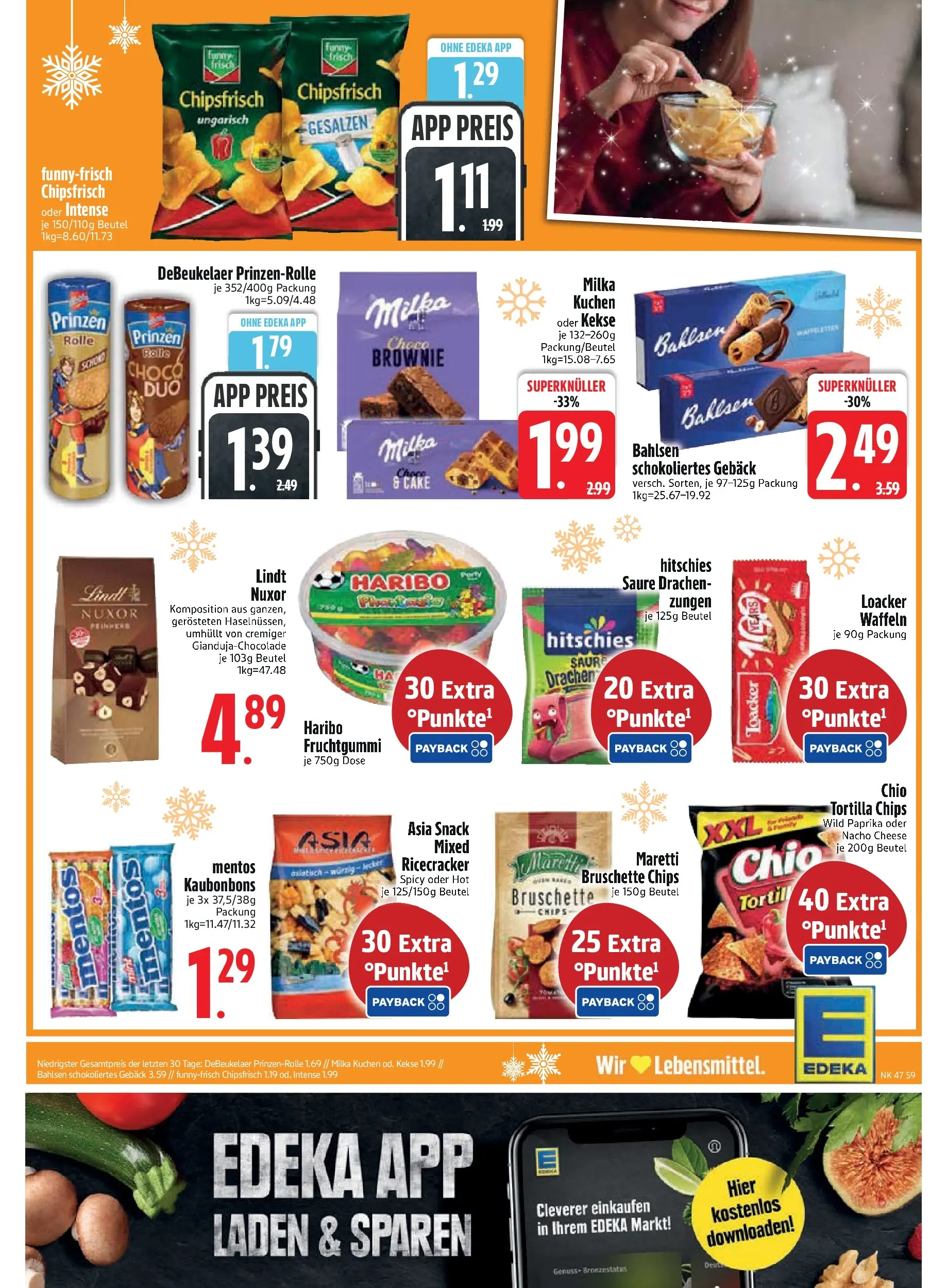 Edeka prospekt Vilsbiburg	 (ab 17.11.2025) » Angebote Online | Seite: 10 | Produkte: Mandeln, Milka, Lindt