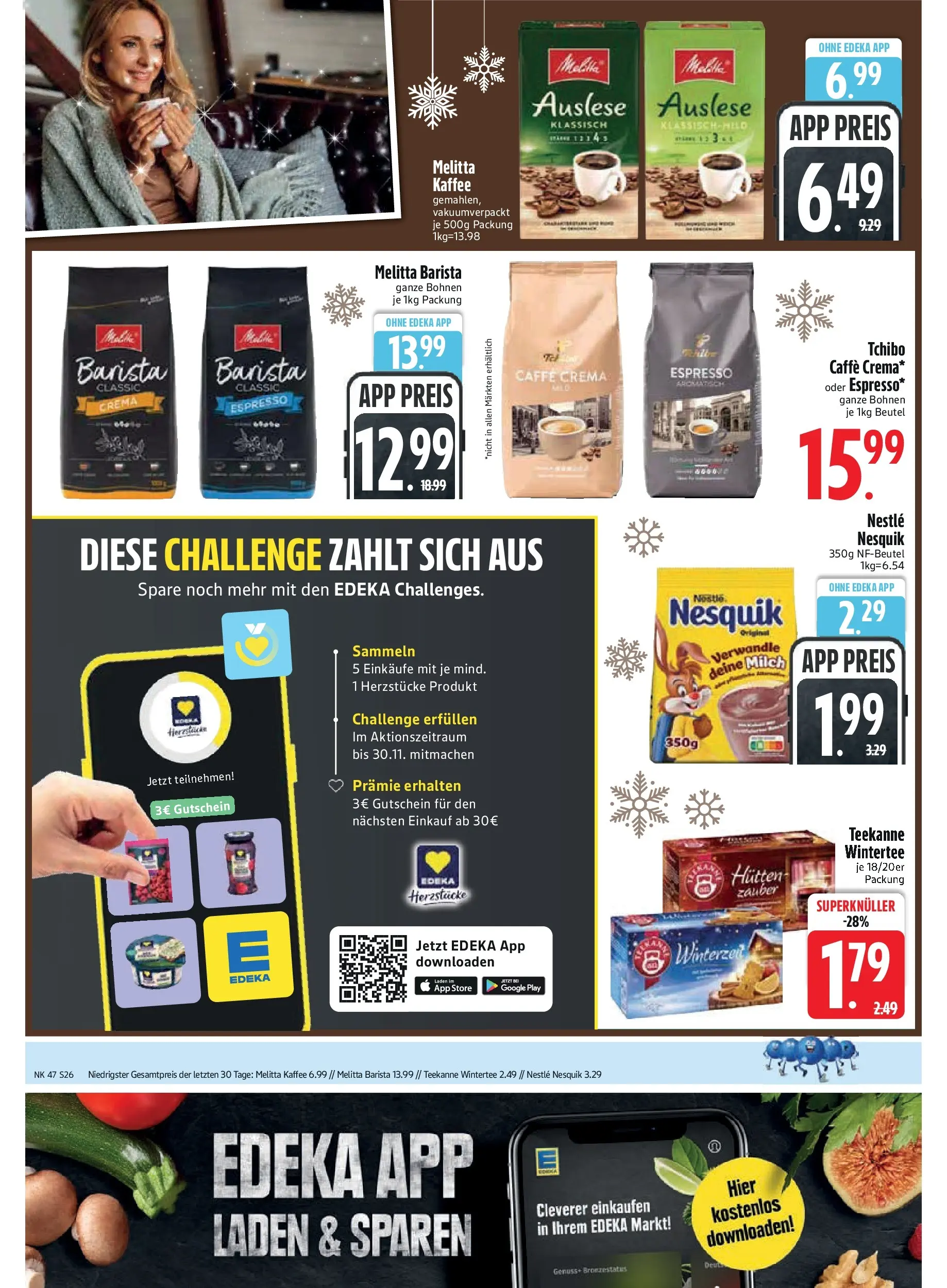 Edeka prospekt Vilsbiburg	 (ab 17.11.2025) » Angebote Online | Seite: 27 | Produkte: Milch, Pasta, Dallmayr capsa, Vernel