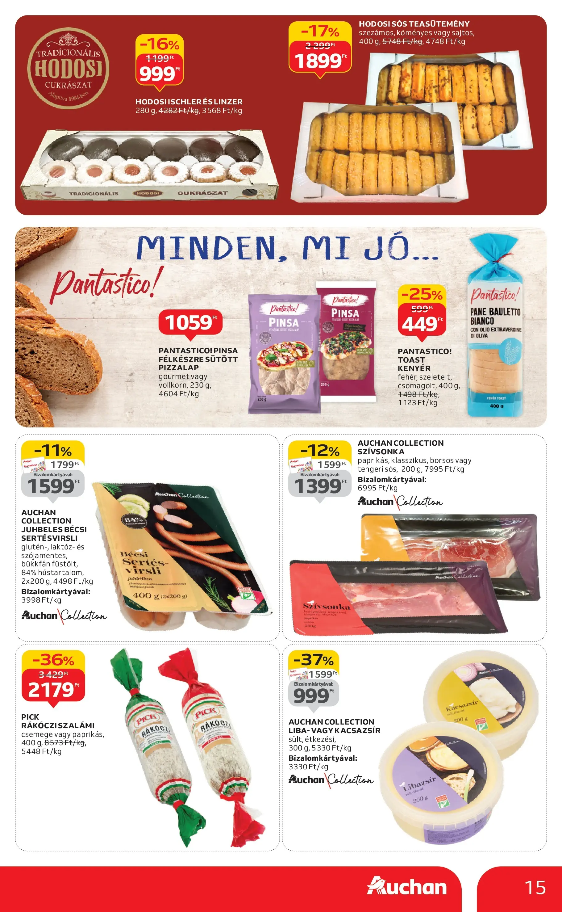 Akciós újság új Auchan - 2025.11.19. -tól/töl ⏳ | Oldal: 15 | Termékek: Virsli, Pick, Kenyér, Kacsazsir Auchan - Auchan újság érvényessége 11.26.-ig - 2025.11.19. -tól/töl > akció, lapozható szórólap 🛍️ | Oldal: 15 | Termékek: Virsli, Pick, Kenyér, Kacsazsir