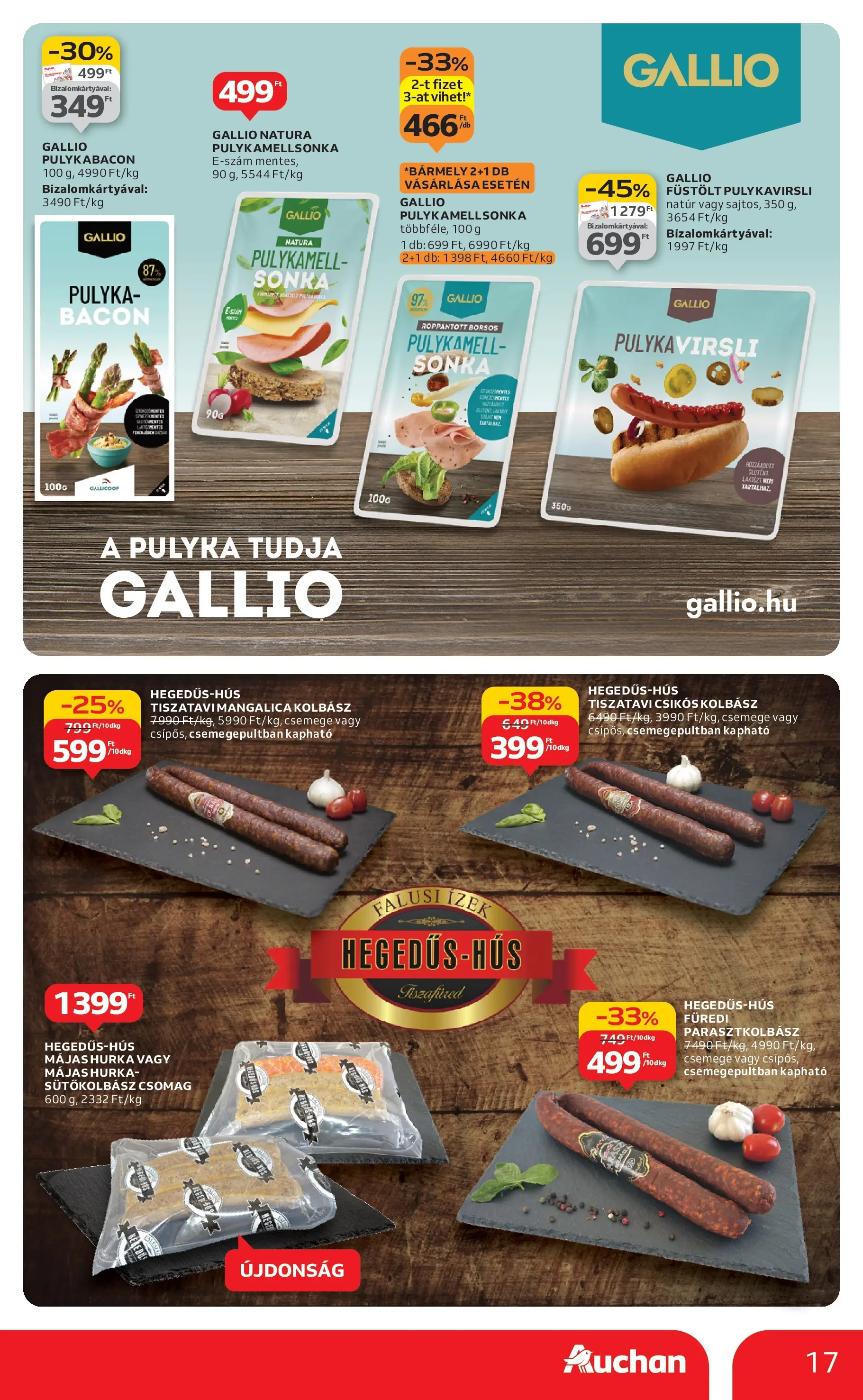 Akciós újság új Auchan - 2025.11.19. -tól/töl ⏳ | Oldal: 17 | Termékek: Kolbász, Sonka, Bacon, Hurka Auchan - Auchan újság érvényessége 11.26.-ig - 2025.11.19. -tól/töl > akció, lapozható szórólap 🛍️ | Oldal: 17 | Termékek: Kolbász, Sonka, Bacon, Hurka