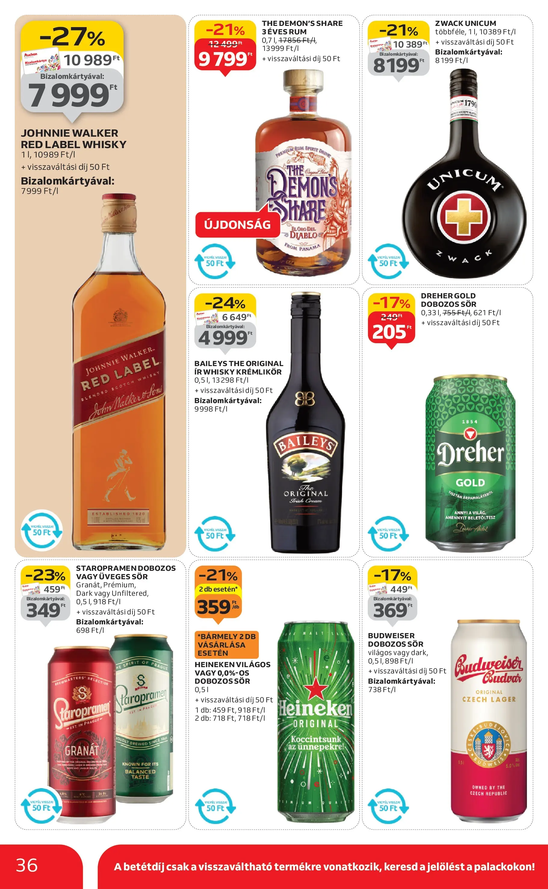 Akciós újság új Auchan - 2025.11.19. -tól/töl ⏳ | Oldal: 36 | Termékek: Heineken, Krémlikőr, Budweiser, Sör Auchan - Auchan újság érvényessége 11.26.-ig - 2025.11.19. -tól/töl > akció, lapozható szórólap 🛍️ | Oldal: 36 | Termékek: Heineken, Krémlikőr, Budweiser, Sör