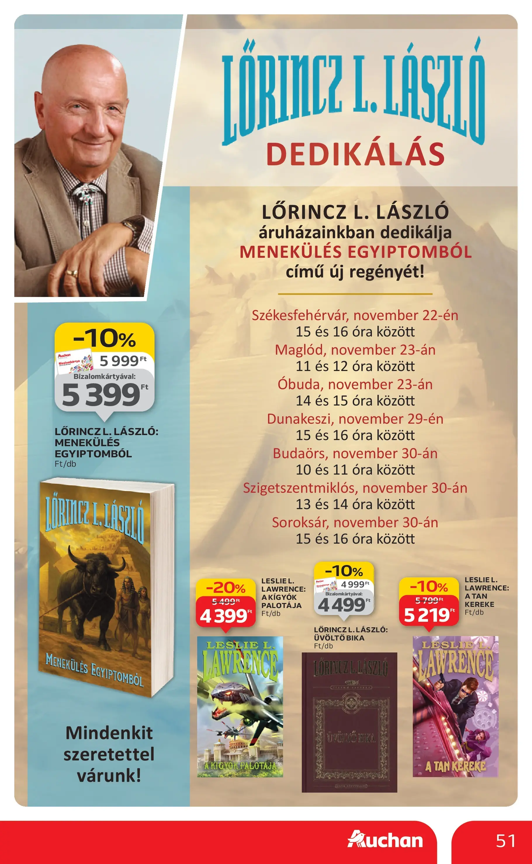 Akciós újság új Auchan - 2025.11.19. -tól/töl ⏳ | Oldal: 51 | Termékek: Óra Auchan - Auchan újság érvényessége 11.26.-ig - 2025.11.19. -tól/töl > akció, lapozható szórólap 🛍️ | Oldal: 51 | Termékek: Óra