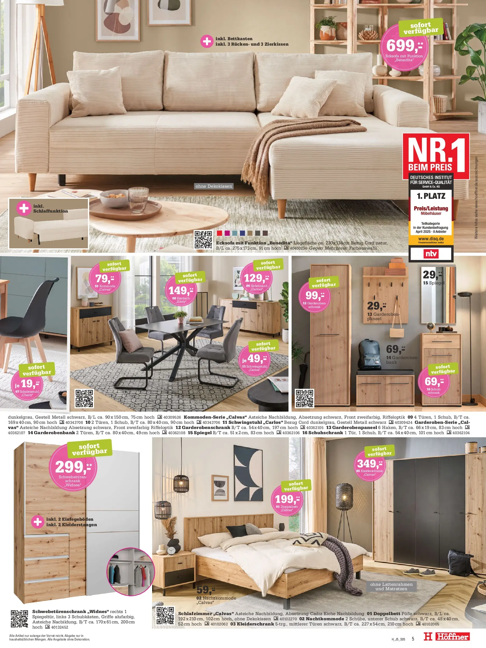 Höffner Prospekt Fuldabrück  (ab 18.11.2025) zum Blättern | Seite: 5 | Produkte: Sideboard, Kommode, Schrank, Spiegel
