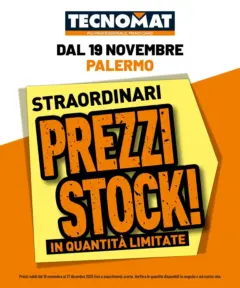 Anteprima del volantino TECNOMAT - Straordinari prezzi stock! valido a partire dal 19.11.2025