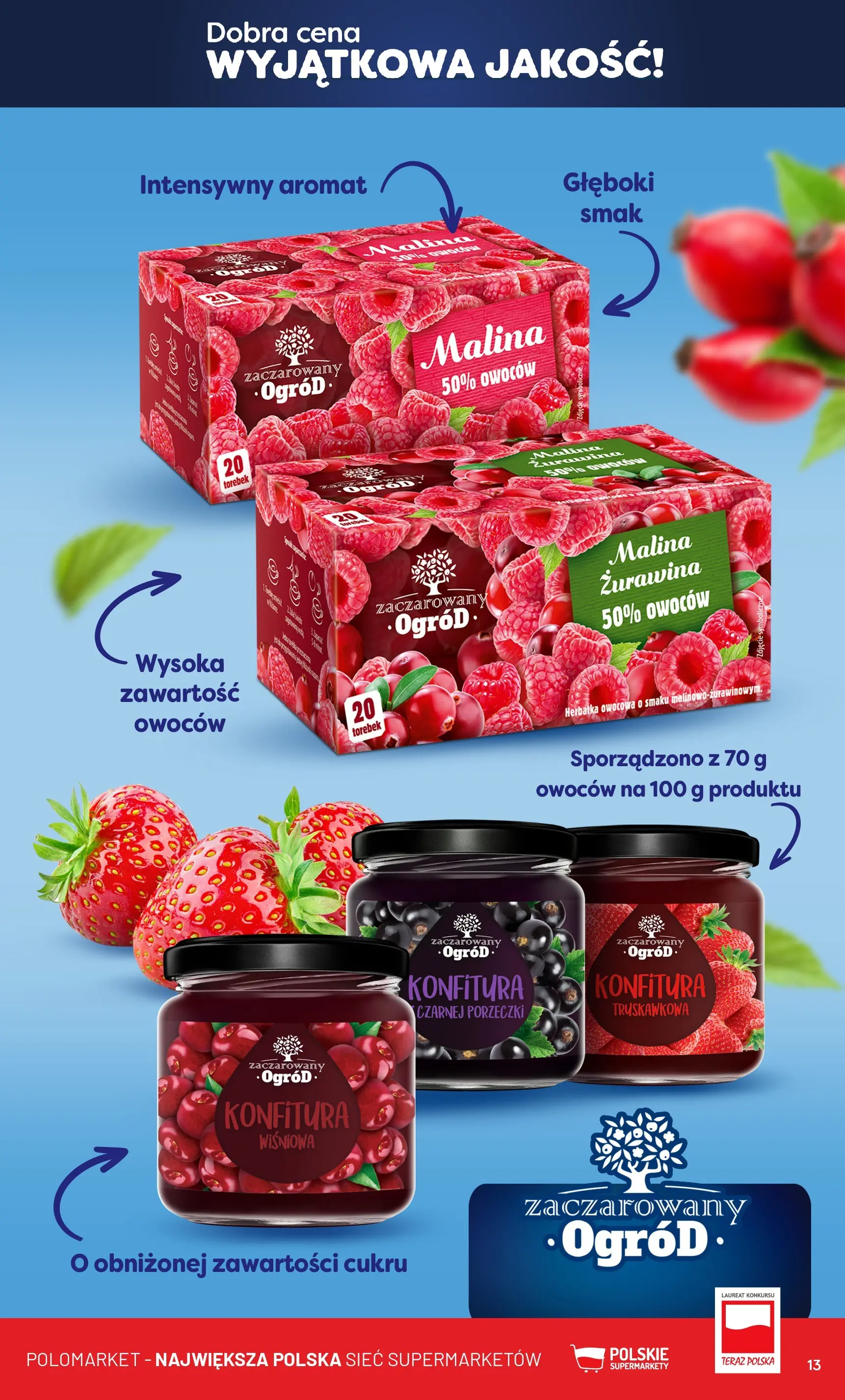 Nowa POLOmarket gazetka od jutra 19.11.2025 (PDF) | Strona: 13 | Produkty: Malina, Żurawina