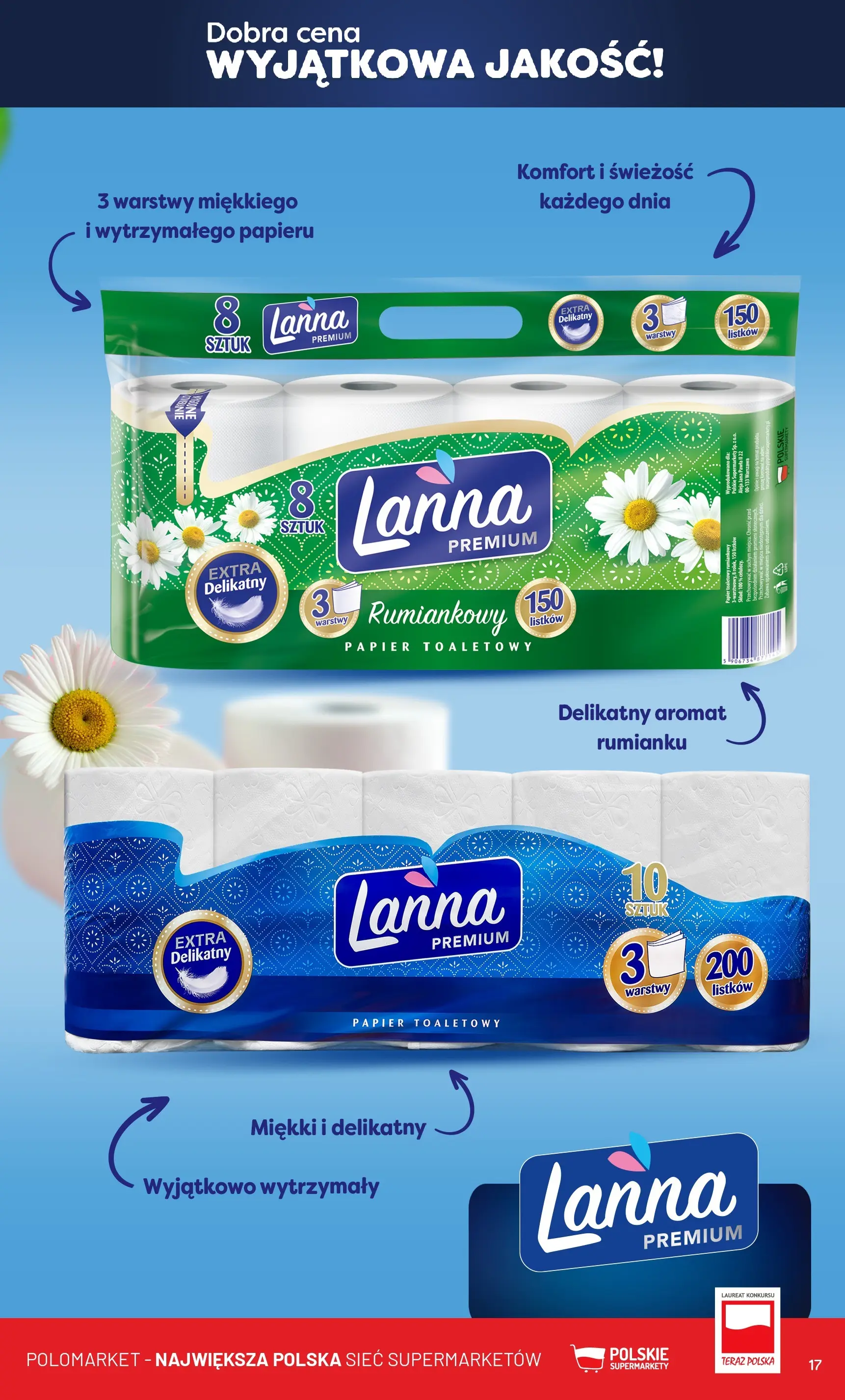 Nowa POLOmarket gazetka od jutra 19.11.2025 (PDF) | Strona: 17 | Produkty: Papier toaletowy