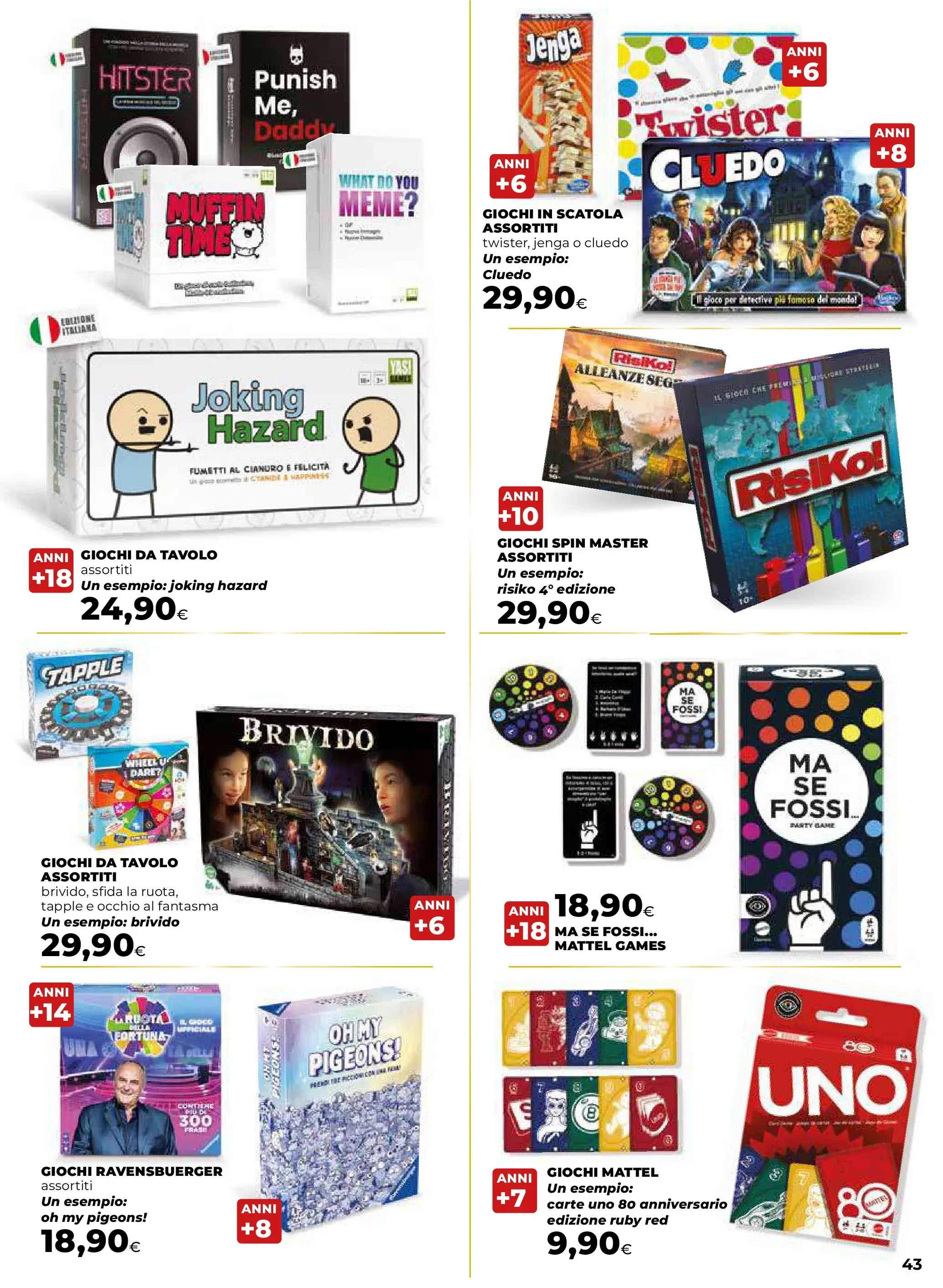 Anteprima volantino Ipercoop dal ﻿20/11/2025﻿ ﻿- nuovo offerte | Pagina: 43 | Prodotti: Muffin, Gioco, Tavolo, Scatola