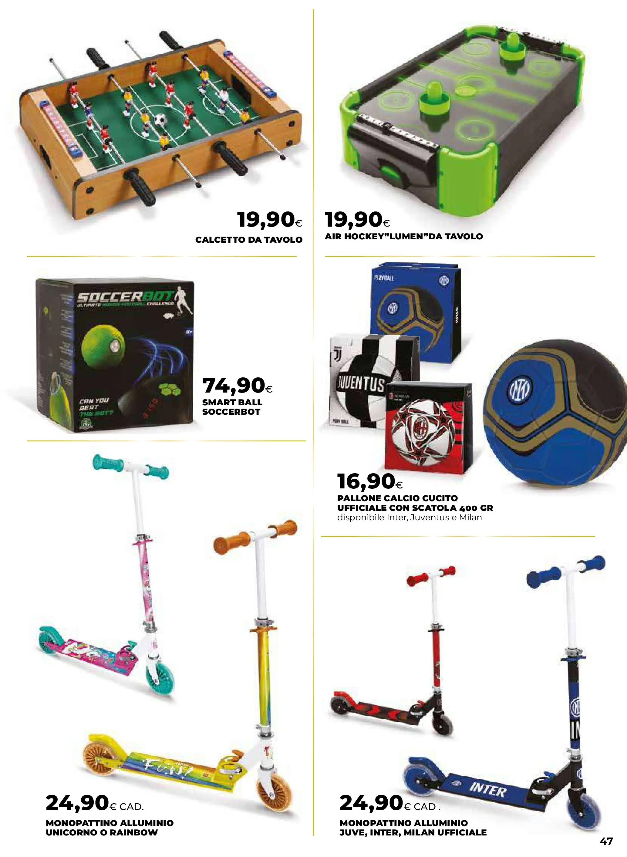 Anteprima volantino Ipercoop dal ﻿20/11/2025﻿ ﻿- nuovo offerte | Pagina: 47 | Prodotti: Monopattino, The, Tavolo, Scatola