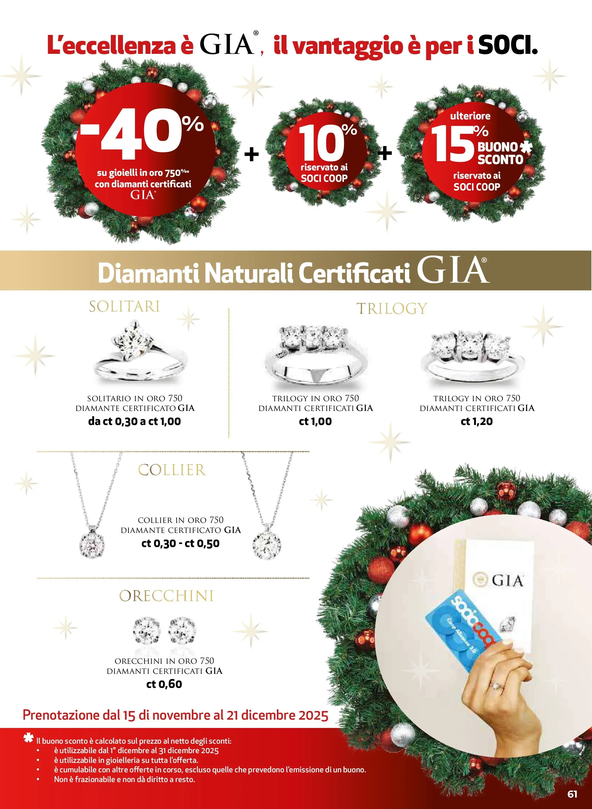 Anteprima volantino Ipercoop dal ﻿20/11/2025﻿ ﻿- nuovo offerte | Pagina: 61 | Prodotti: Orecchini