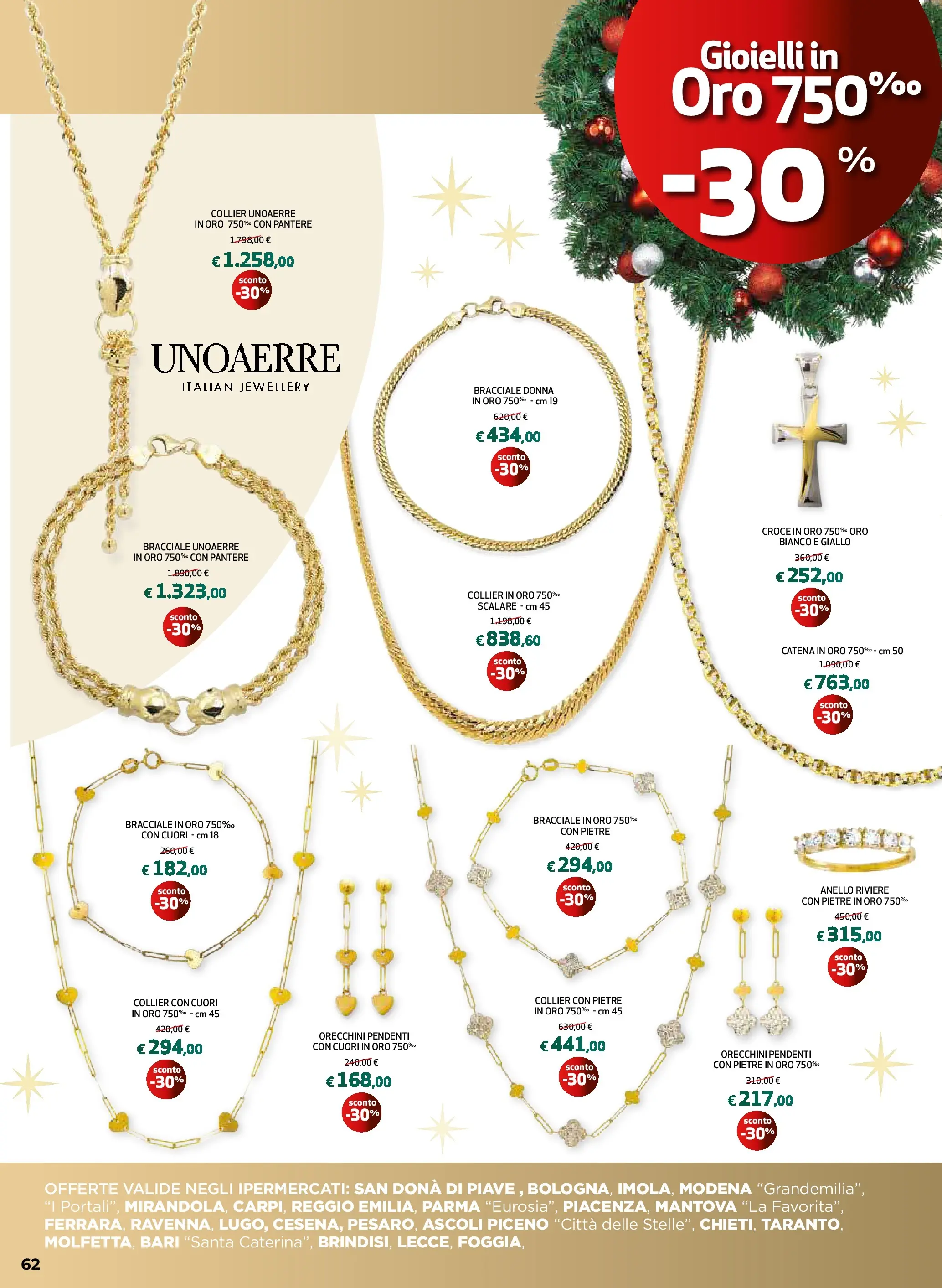 Anteprima volantino Ipercoop dal ﻿20/11/2025﻿ ﻿- nuovo offerte | Pagina: 62 | Prodotti: Bracciale, Anello, Orecchini