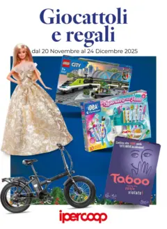 Anteprima del volantino Ipercoop Giocattoli e regali - Parma catalogo valido a partire dal 20.11.2025 Anteprima del volantino Ipercoop Giocattoli e regali - Parma catalogo valido a partire dal 20.11.2025