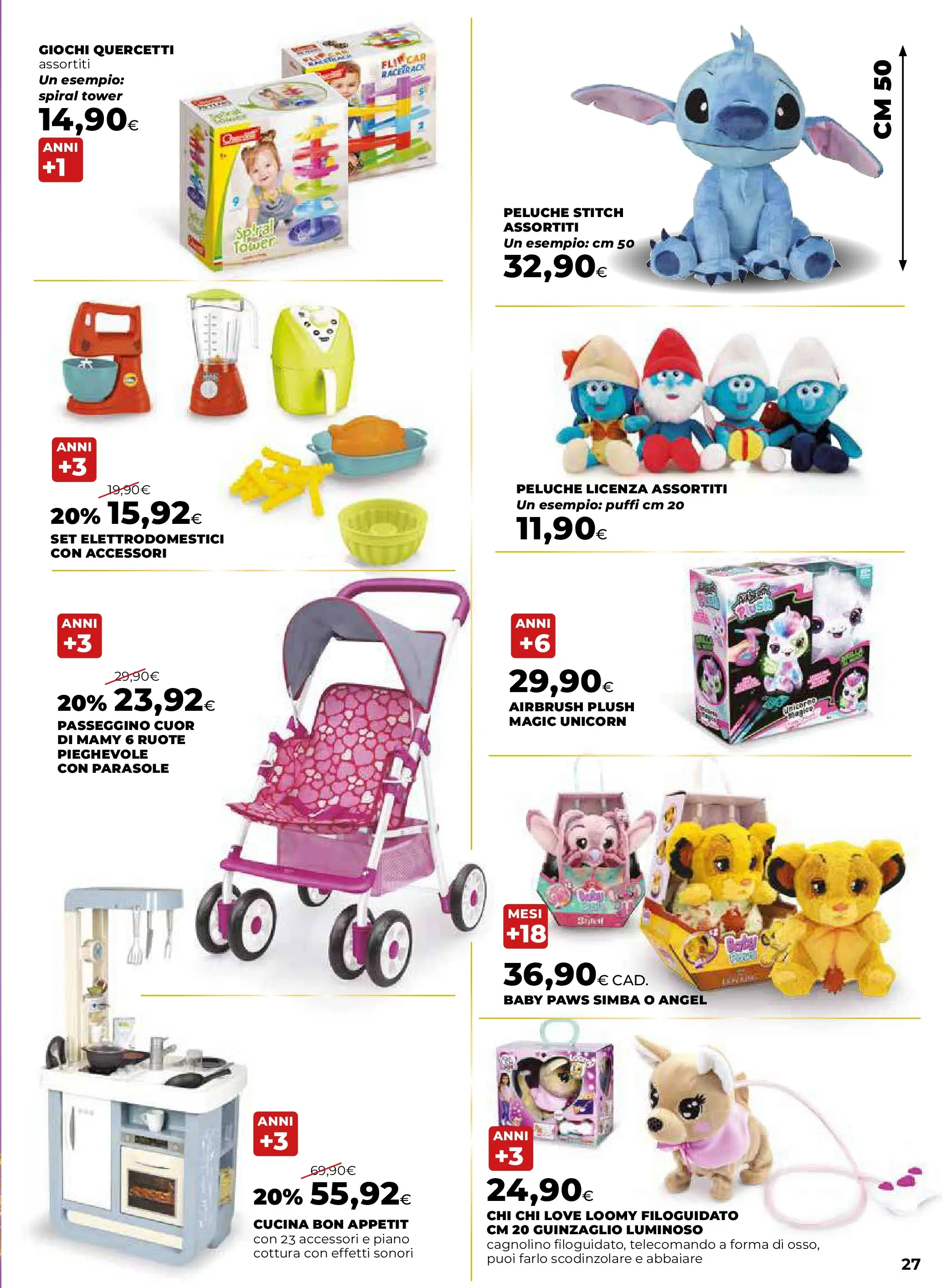 Anteprima volantino Ipercoop dal ﻿20/11/2025﻿ ﻿- nuovo offerte | Pagina: 27 | Prodotti: Peluche, Telecomando, Passeggino