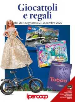 Anteprima del volantino Ipercoop - Giocattoli e regali valido a partire dal 20.11.2025 Anteprima del volantino Ipercoop - Giocattoli e regali valido a partire dal 20.11.2025