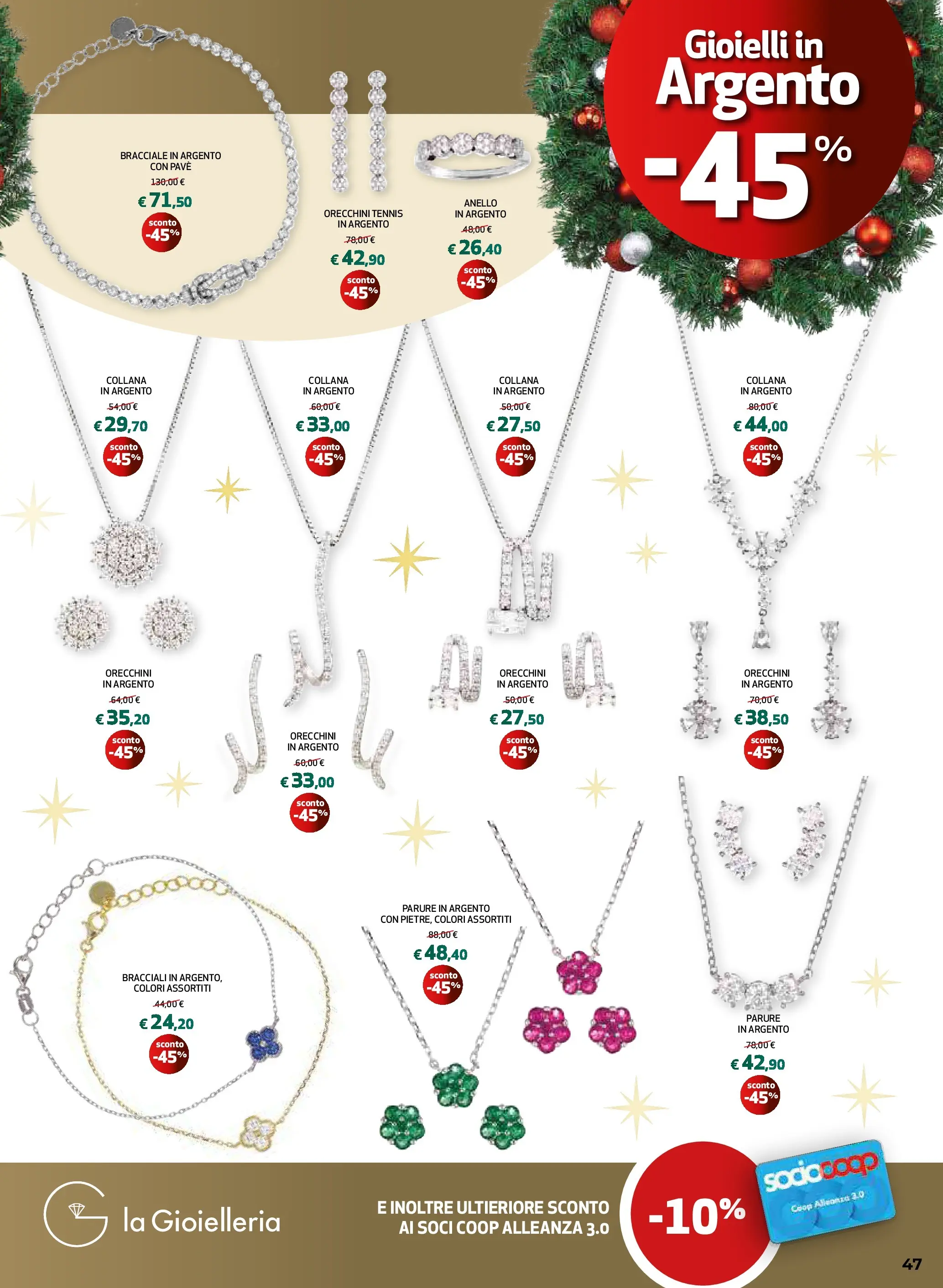 Anteprima volantino Ipercoop dal ﻿20/11/2025﻿ ﻿- nuovo offerte | Pagina: 47 | Prodotti: Bracciale, Collana, Anello, Orecchini