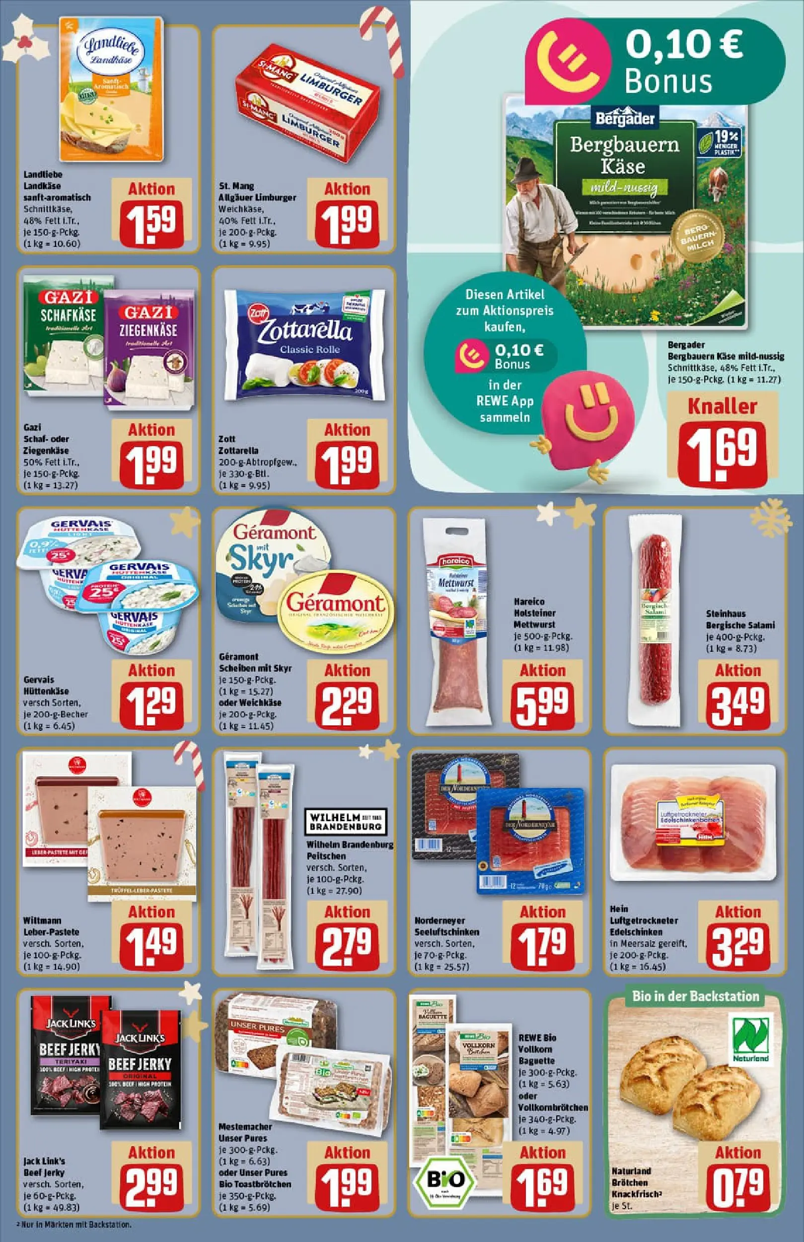 REWE Prospekt ab 23.11.2025 zum Blättern » Angebote | Seite: 11 | Produkte: Geramont, Käse, Skyr, Salami