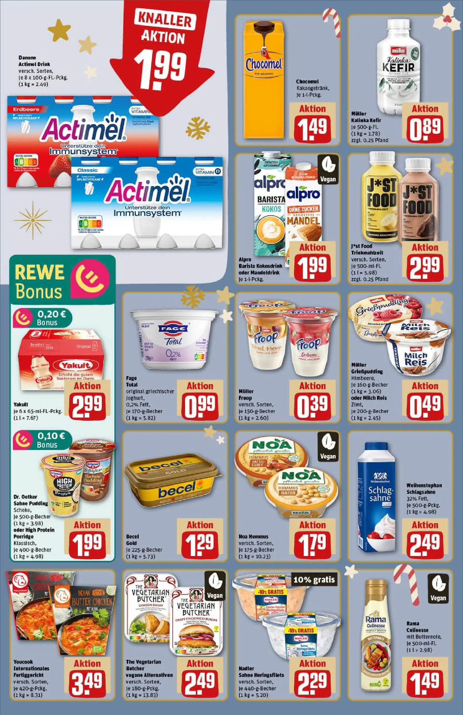 REWE Prospekt ab 23.11.2025 zum Blättern » Angebote | Seite: 12 | Produkte: Margarine, Rama, Chocomel, Sahne