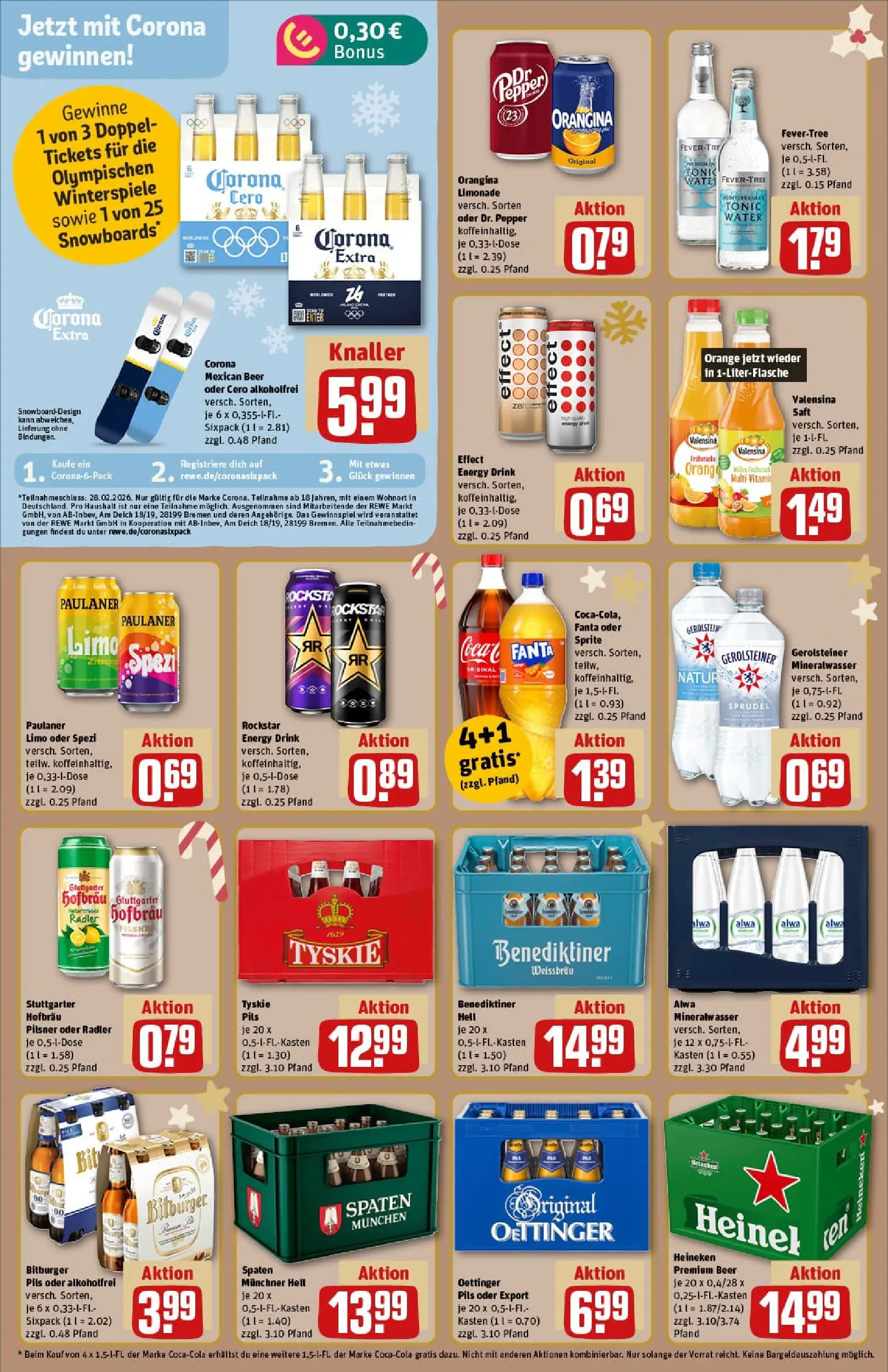 REWE Prospekt ab 23.11.2025 zum Blättern » Angebote | Seite: 16 | Produkte: Bitburger, Rockstar, Oettinger, Gerolsteiner