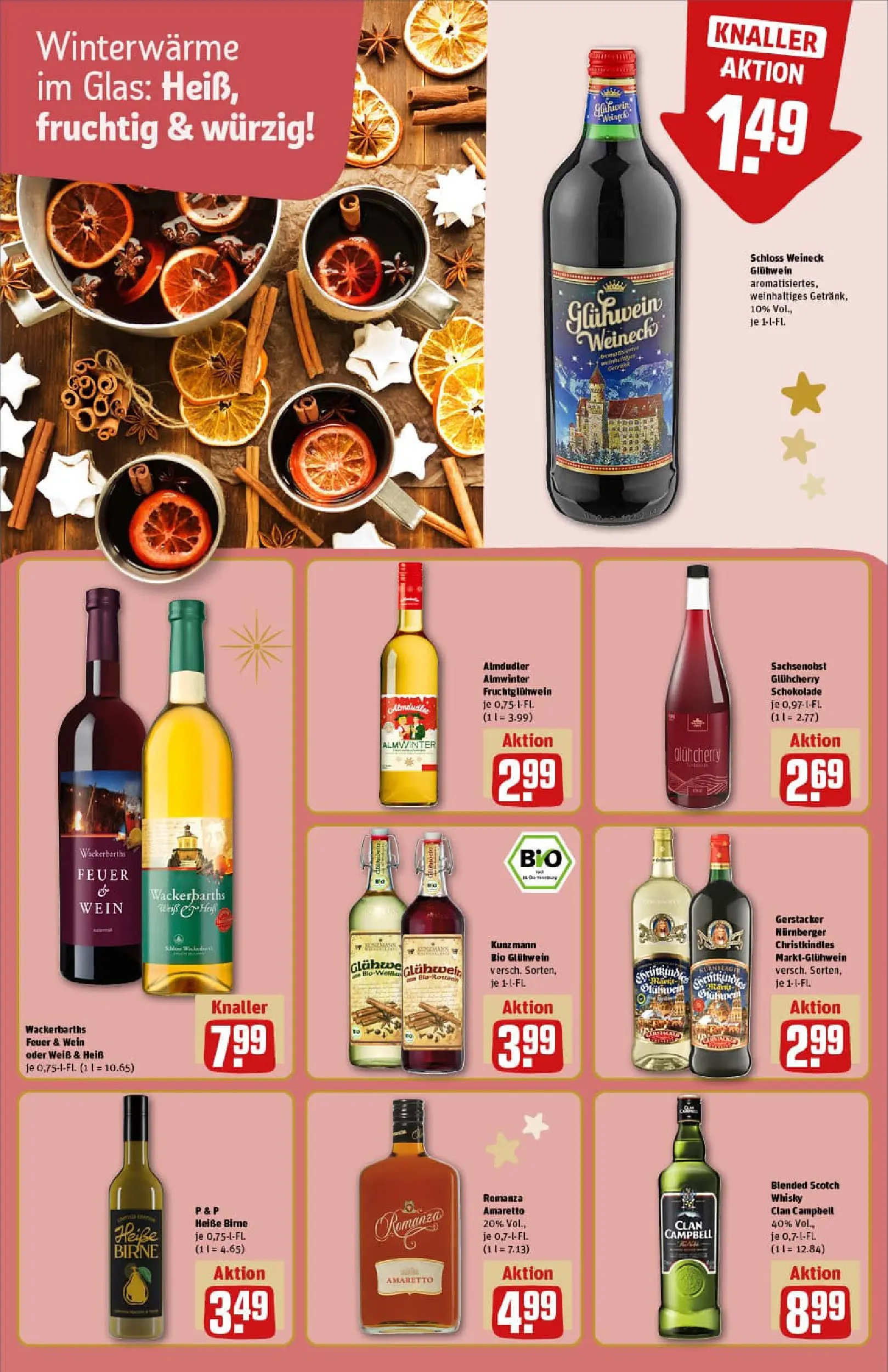 REWE Prospekt ab 23.11.2025 zum Blättern » Angebote | Seite: 16 | Produkte: Whisky, Schokolade, Birne, Wein