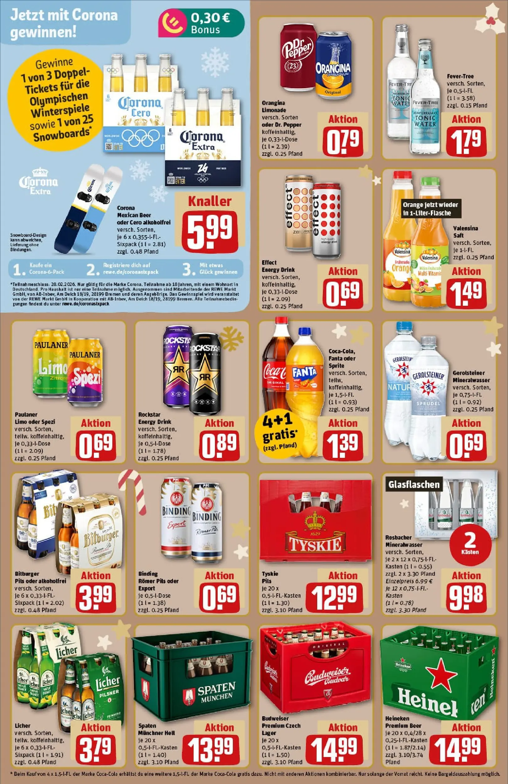 REWE Prospekt ab 23.11.2025 zum Blättern » Angebote | Seite: 20 | Produkte: Bitburger, Sprite, Pils, Gerolsteiner