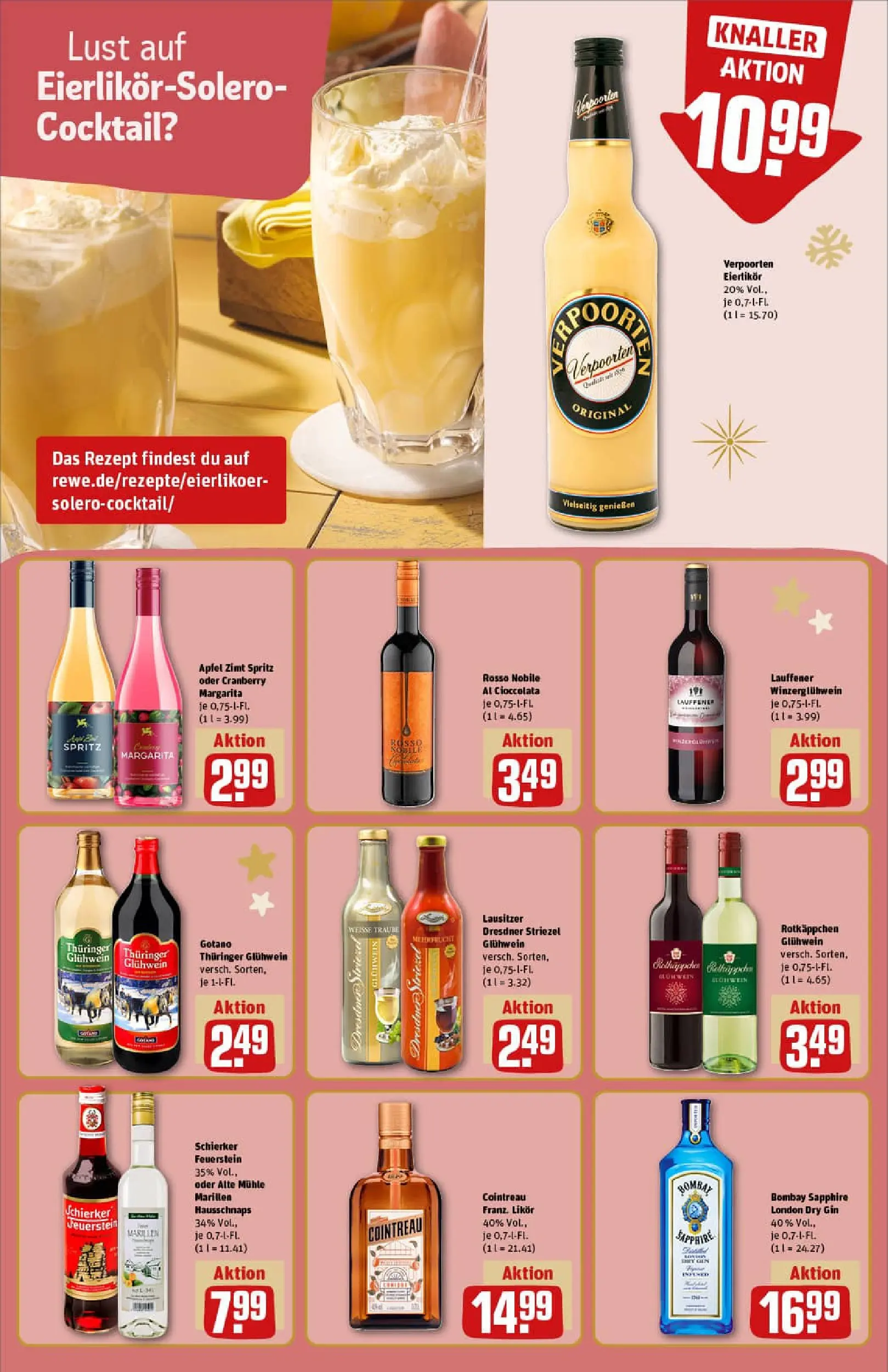 REWE Prospekt ab 23.11.2025 zum Blättern » Angebote | Seite: 18 | Produkte: Mühle, Likör, Äpfel, Rotkäppchen